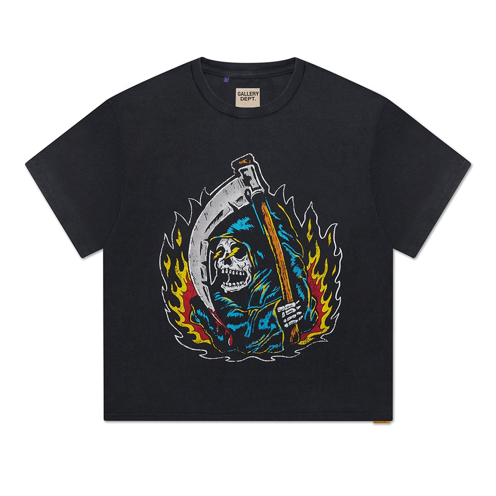 Gallery Dept Big Reaper Atk Tee Vintage Black