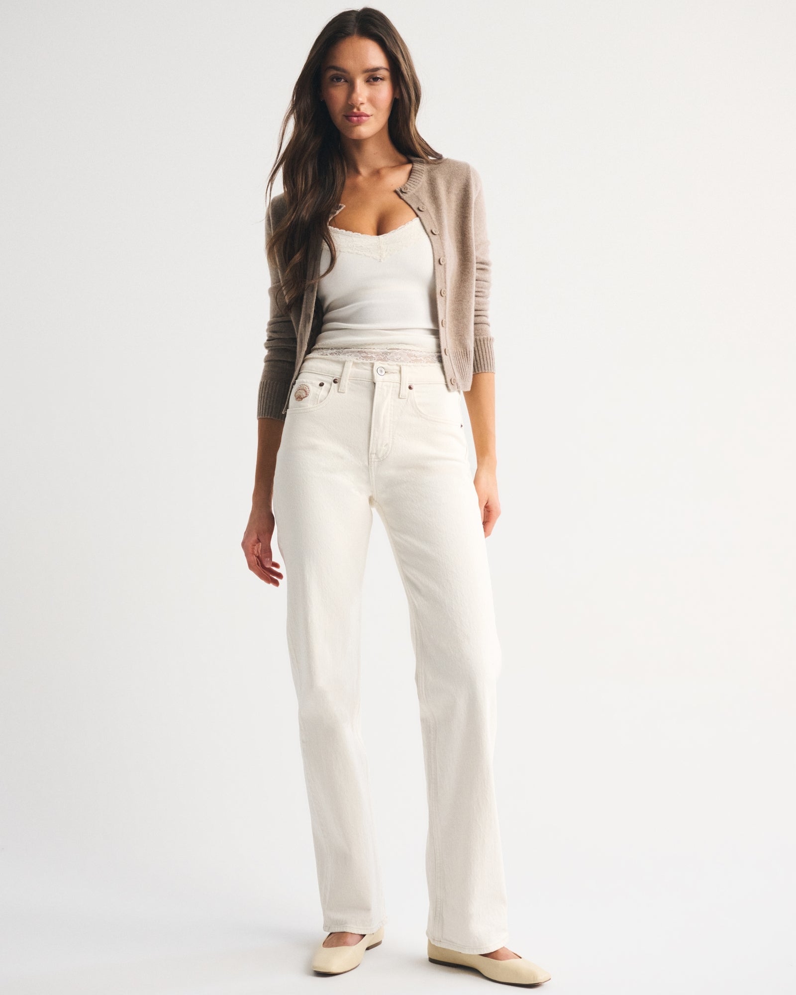 Abercrombie High Rise 90s Relaxed Studded Jean