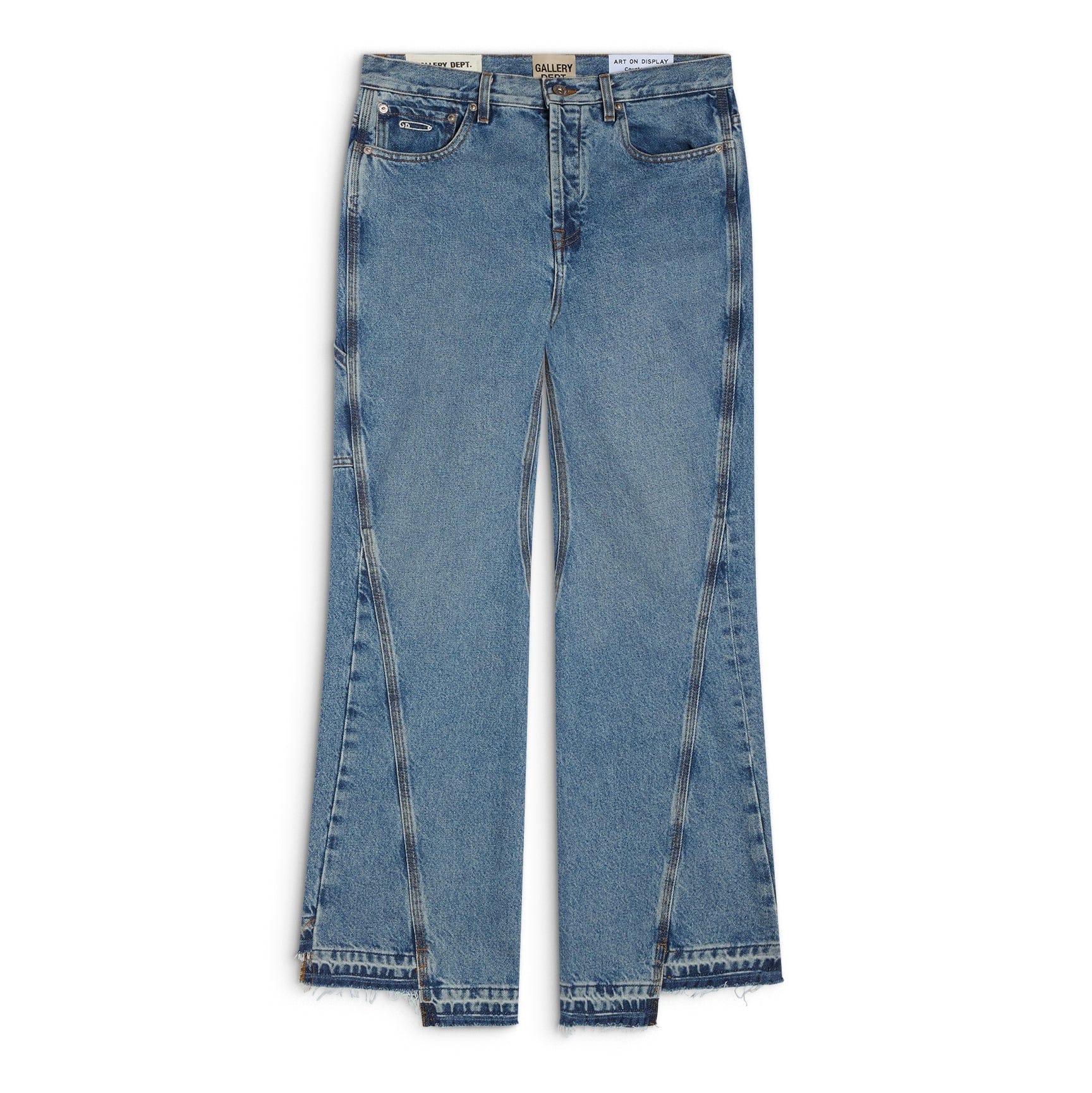 Gallery Dept Twisted Wide Leg Pant Medium Washed Indigo