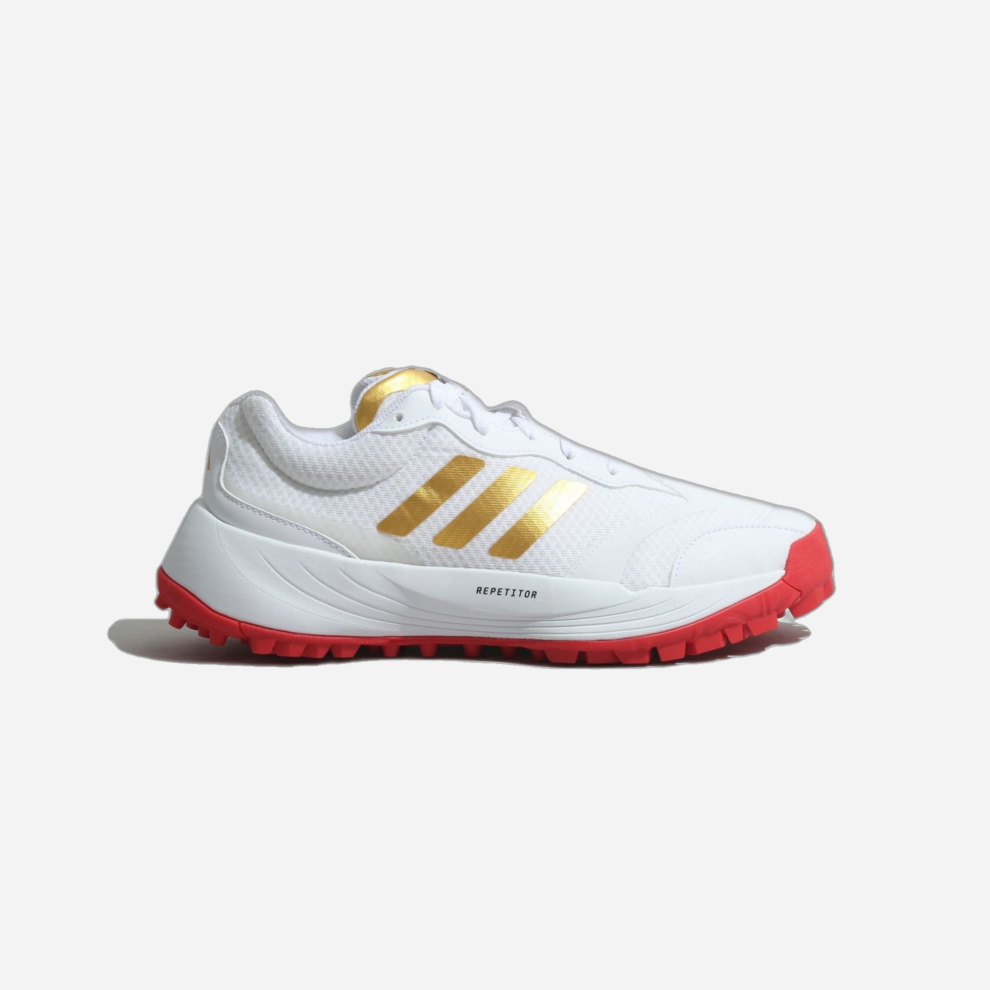 Adidas Scorerun Cloud White Gold Metallic Pure Ruby WMNS