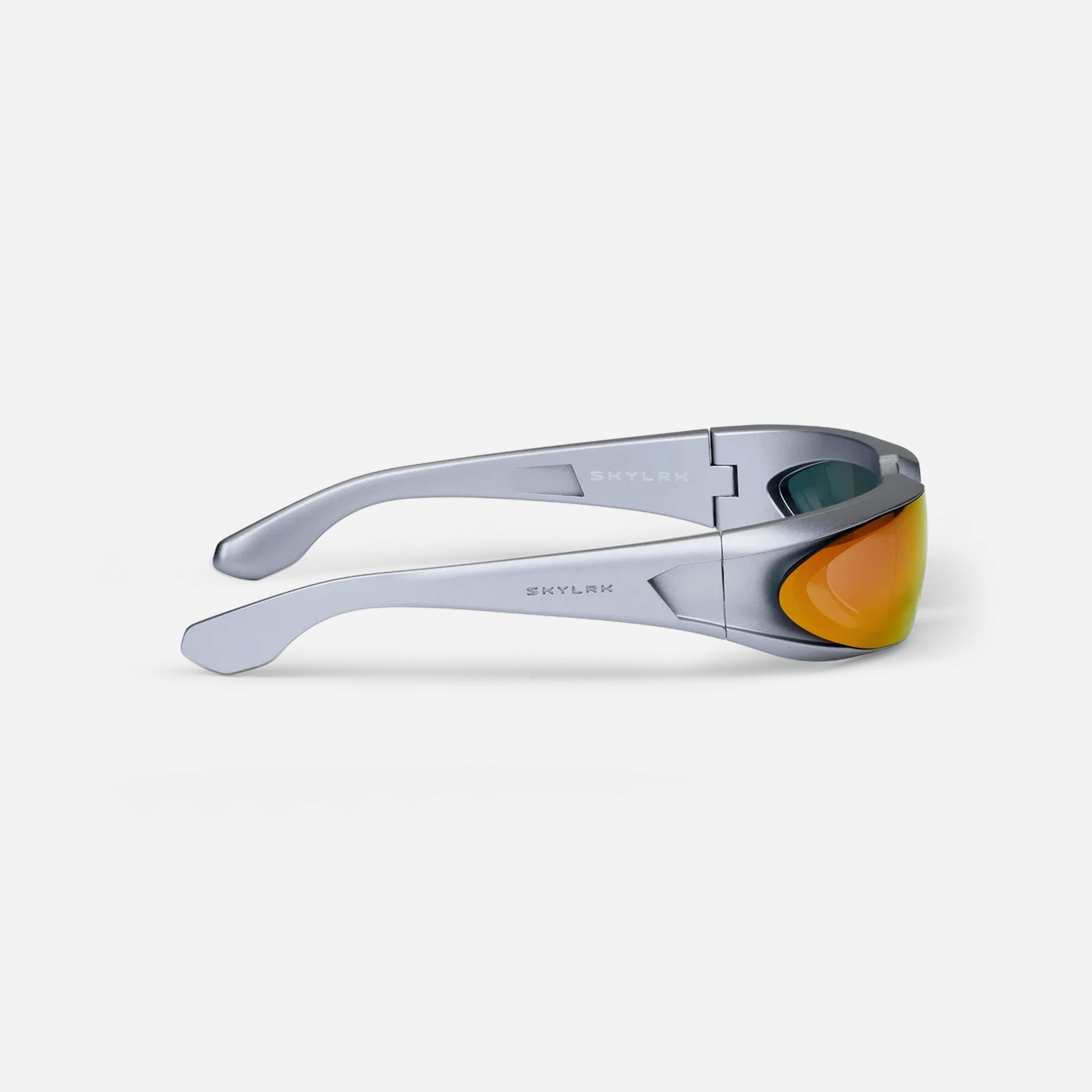 Skylrk Glicky Chrome Wraparound Sports Sunglasses