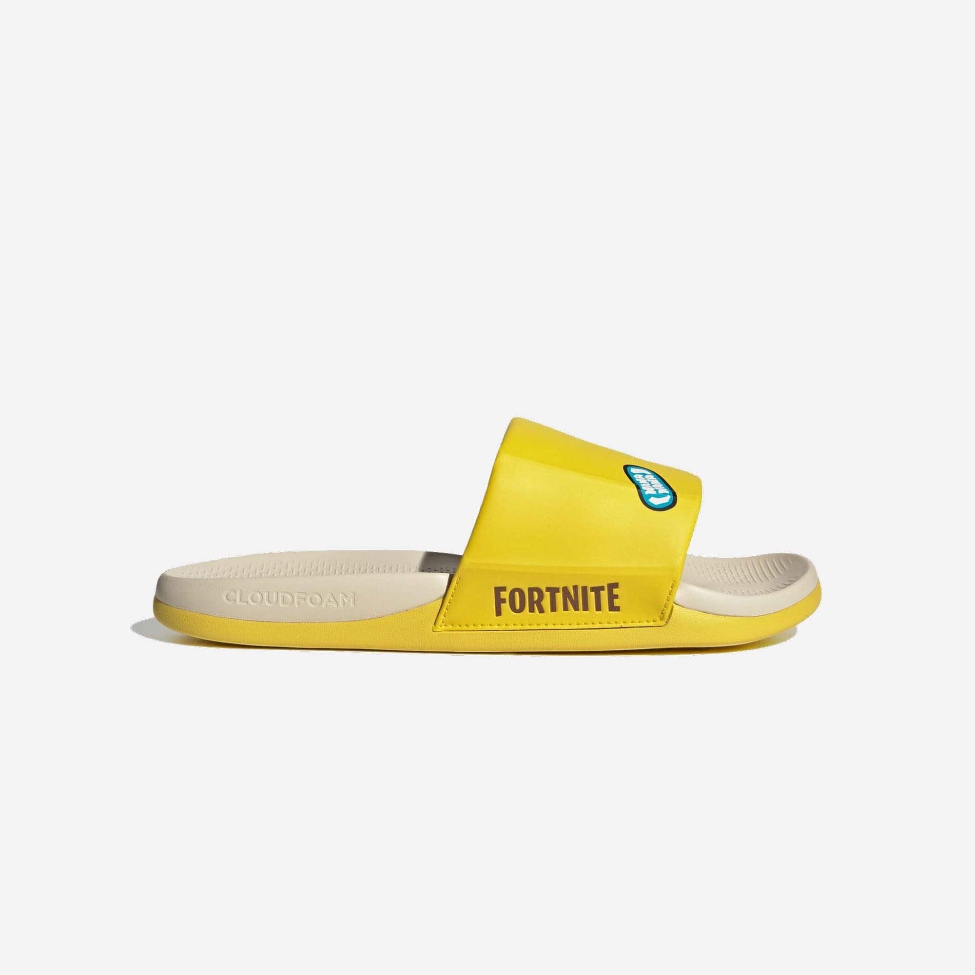 Adidas Adilette Comfort 2.0 Slides Yellow Cream White Preloved Brown WMNS