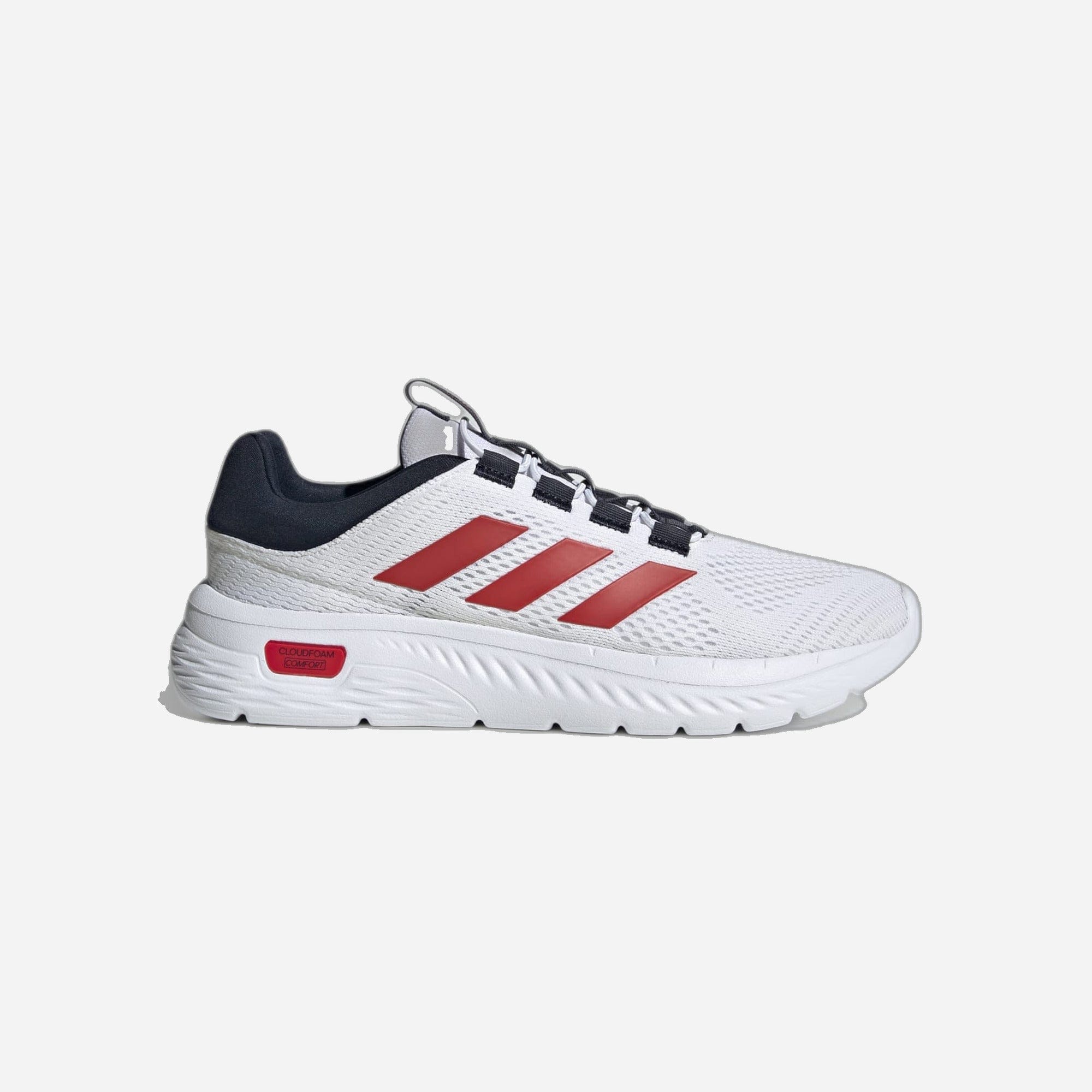 Adidas Cloudfoam Comfy Elastic Laces White Better Scarlet Legend Ink WMNS