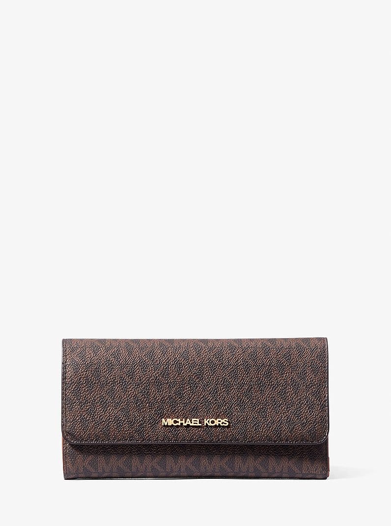 Jet Set Large Logo Tri-Fold Wallet