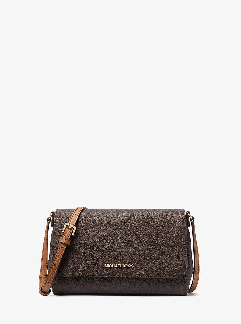 Medium Signature Logo Convertible Crossbody Bag