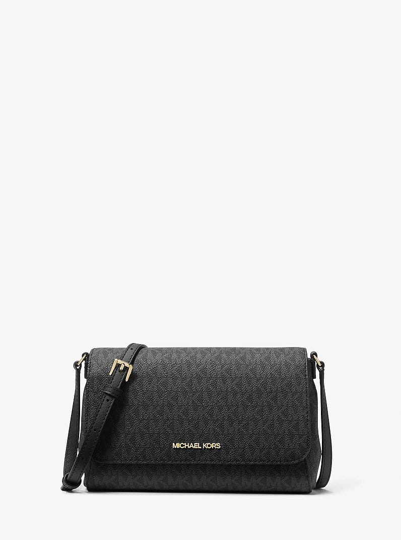 Medium Signature Logo Convertible Crossbody Bag