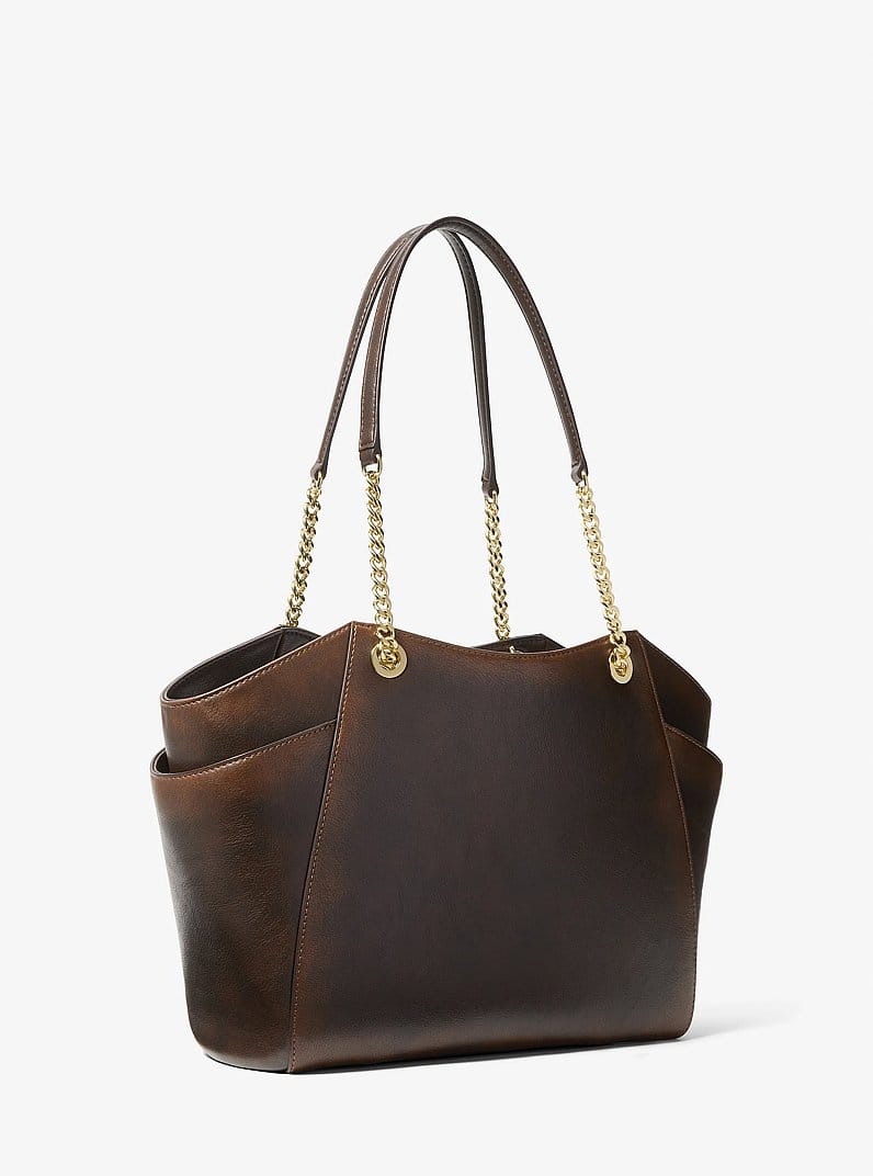 Jet Set Travel Large Burnished Tote Bag