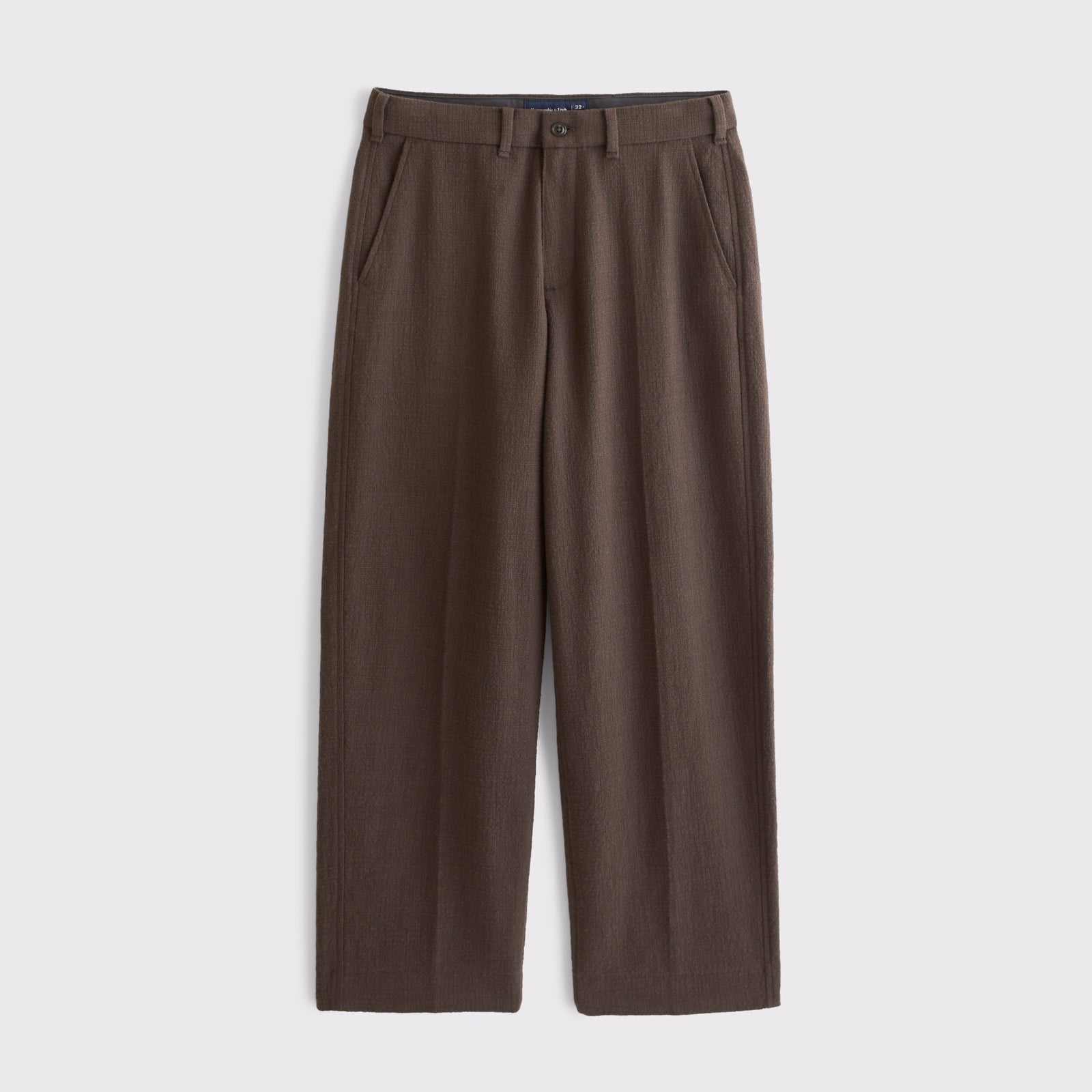 Abercrombie 100% Cotton Textured Baggy Trouser