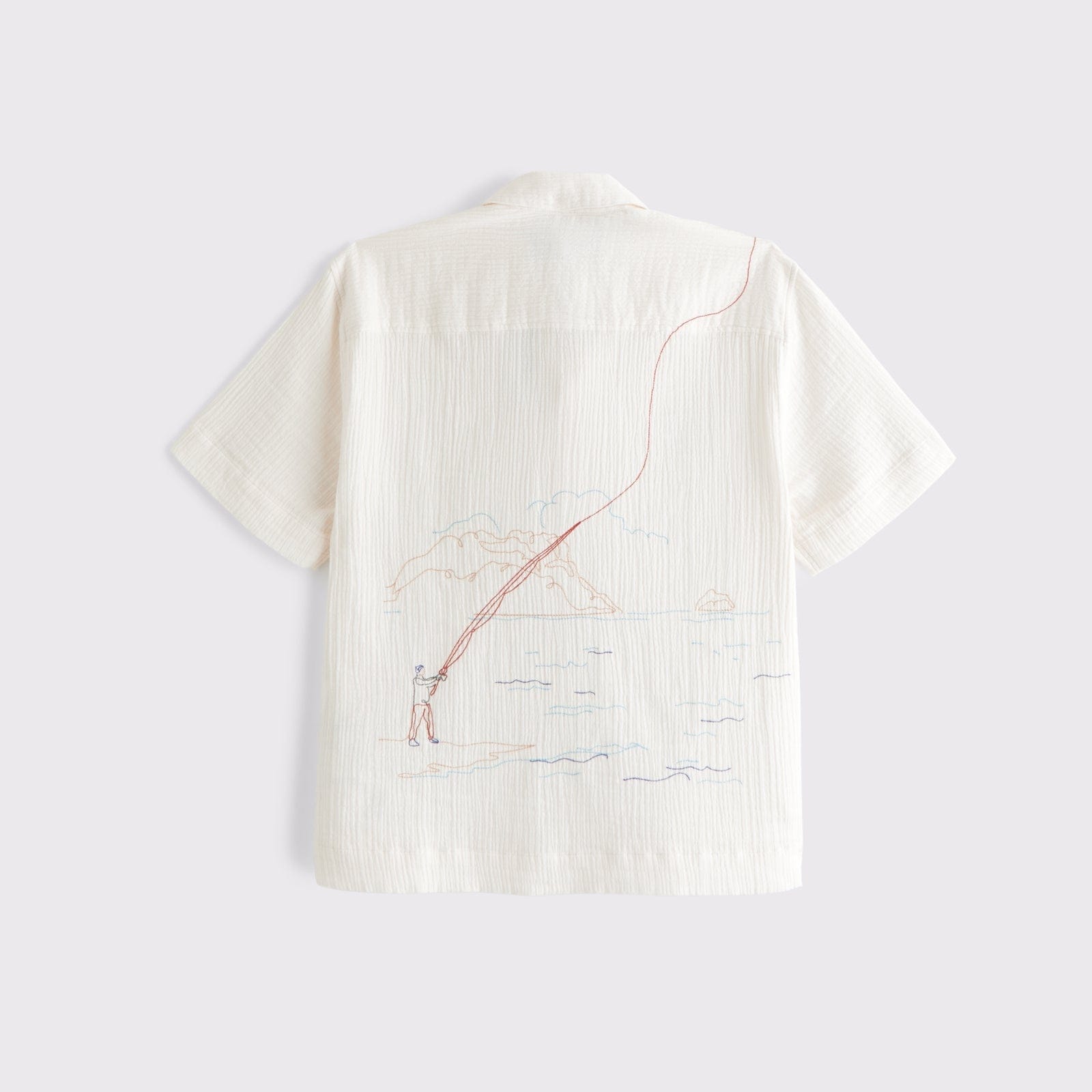 Abercrombie Short-Sleeve Gauzy Popover