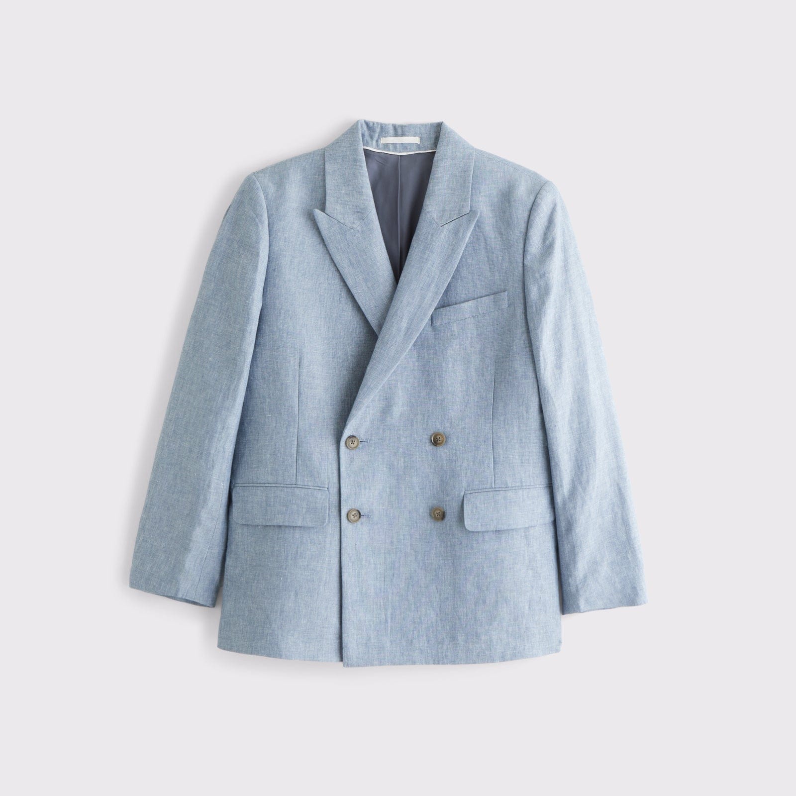 Abercrombie the A&F Collins Double-Breasted 100% Linen Blazer