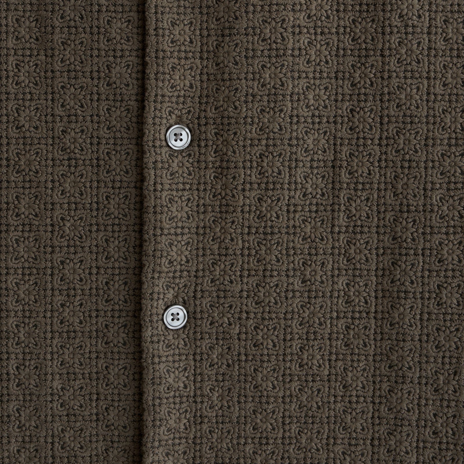 Abercrombie Boxy Button-Up Lace Shirt