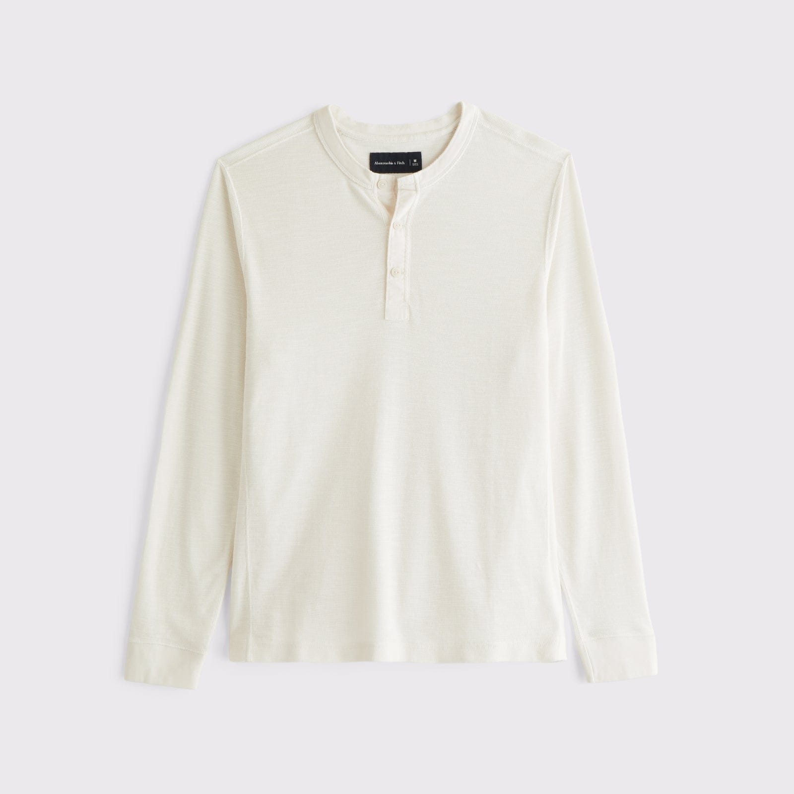 Abercrombie 100% Cotton Textured Henley