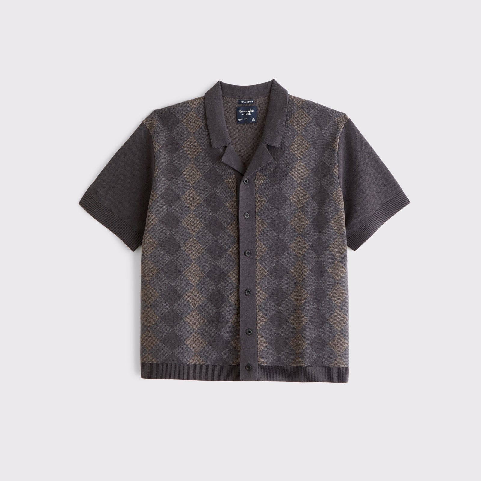 Abercrombie 100% Cotton Button-Through Sweater Polo