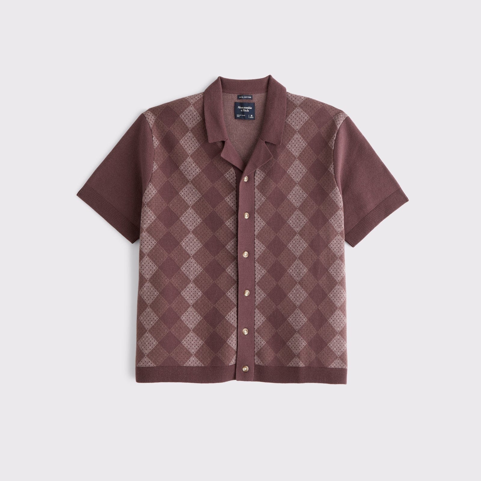Abercrombie 100% Cotton Button-Through Sweater Polo