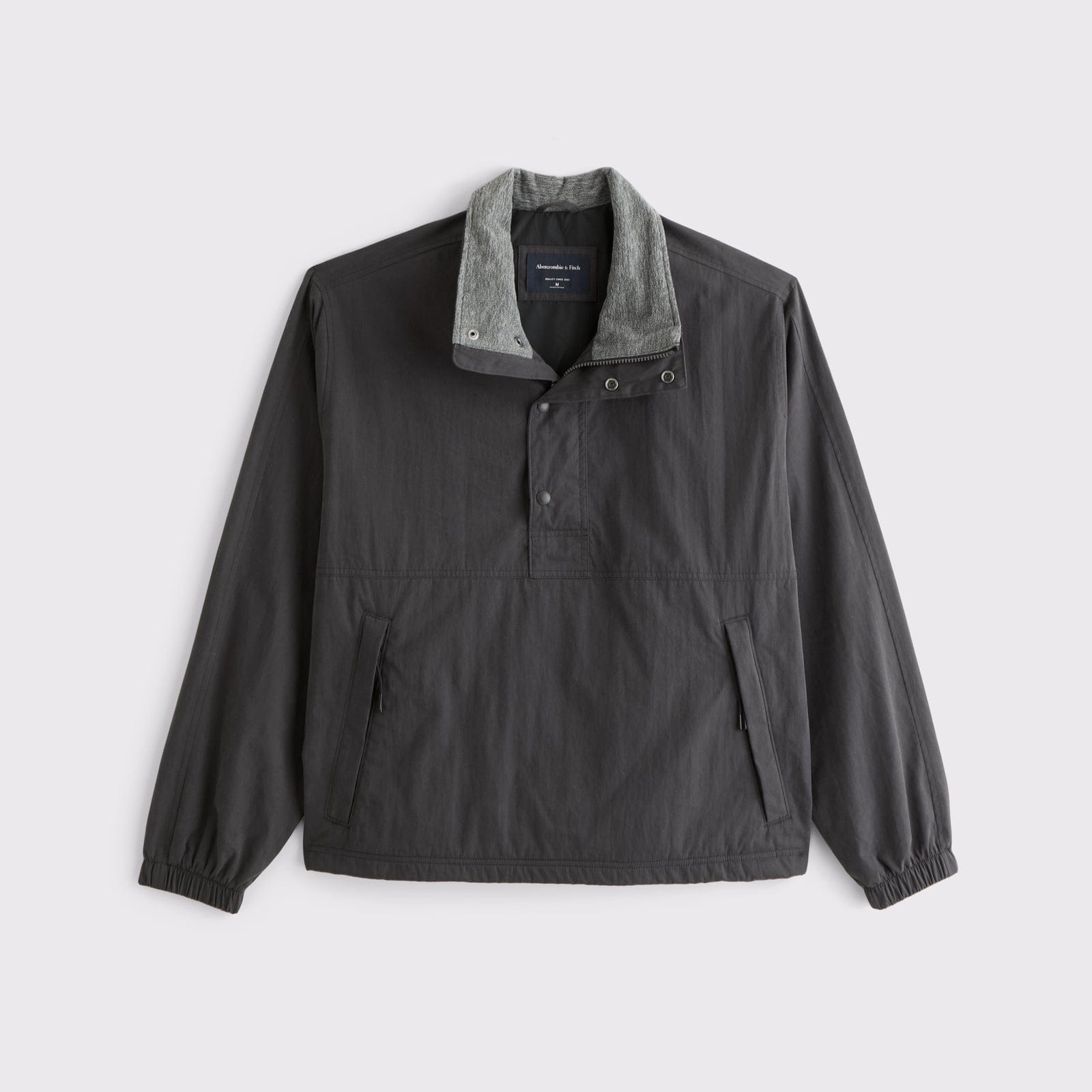 Abercrombie Mock Neck Half-Snap Jacket