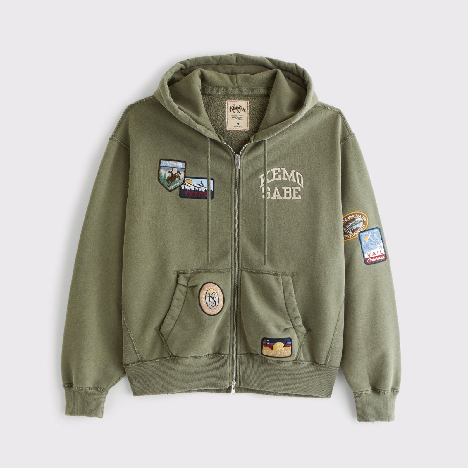Abercrombie Heritage Heavyweight Kemo Sabe Full-Zip Hoodie