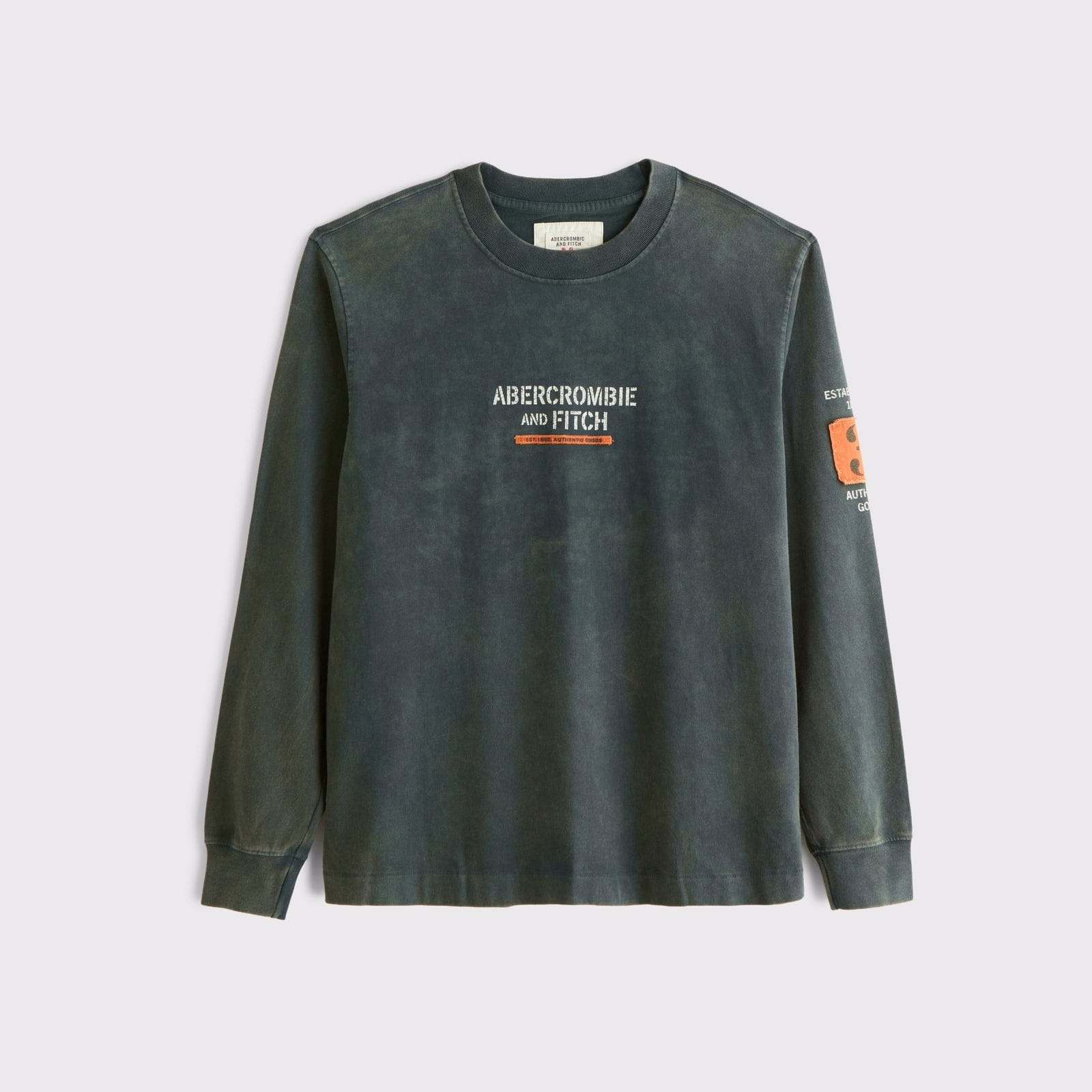 Abercrombie Long-Sleeve Premium Heavyweight 2.0 Logo Tee