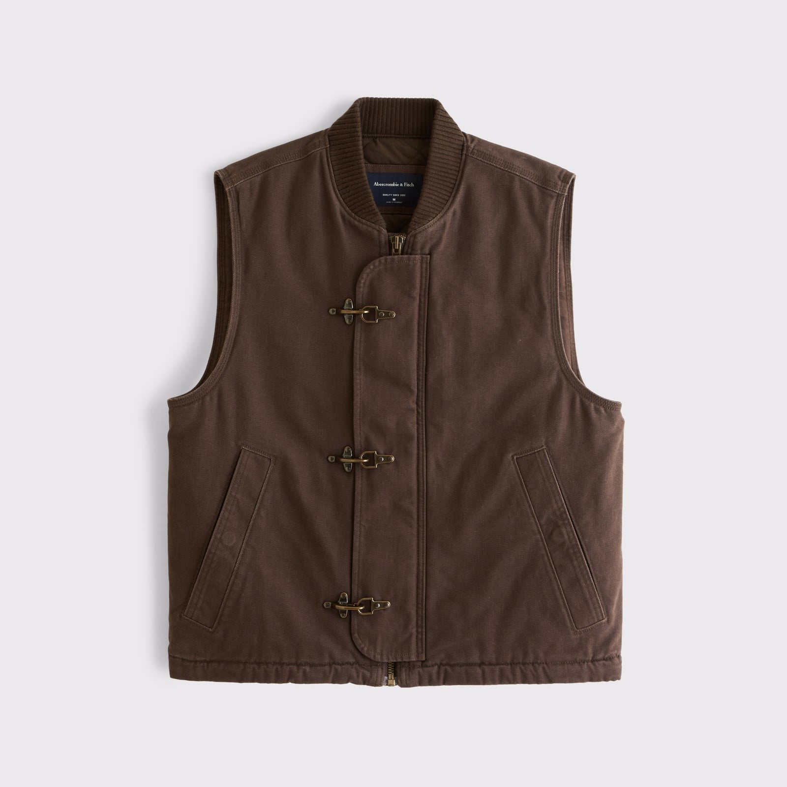 Abercrombie 100% Cotton Fireman Clasp Workwear Vest