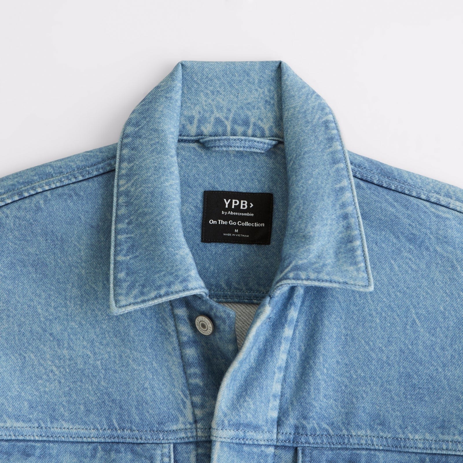 Abercrombie YPB On the Go Travel Terry Trucker Jacket