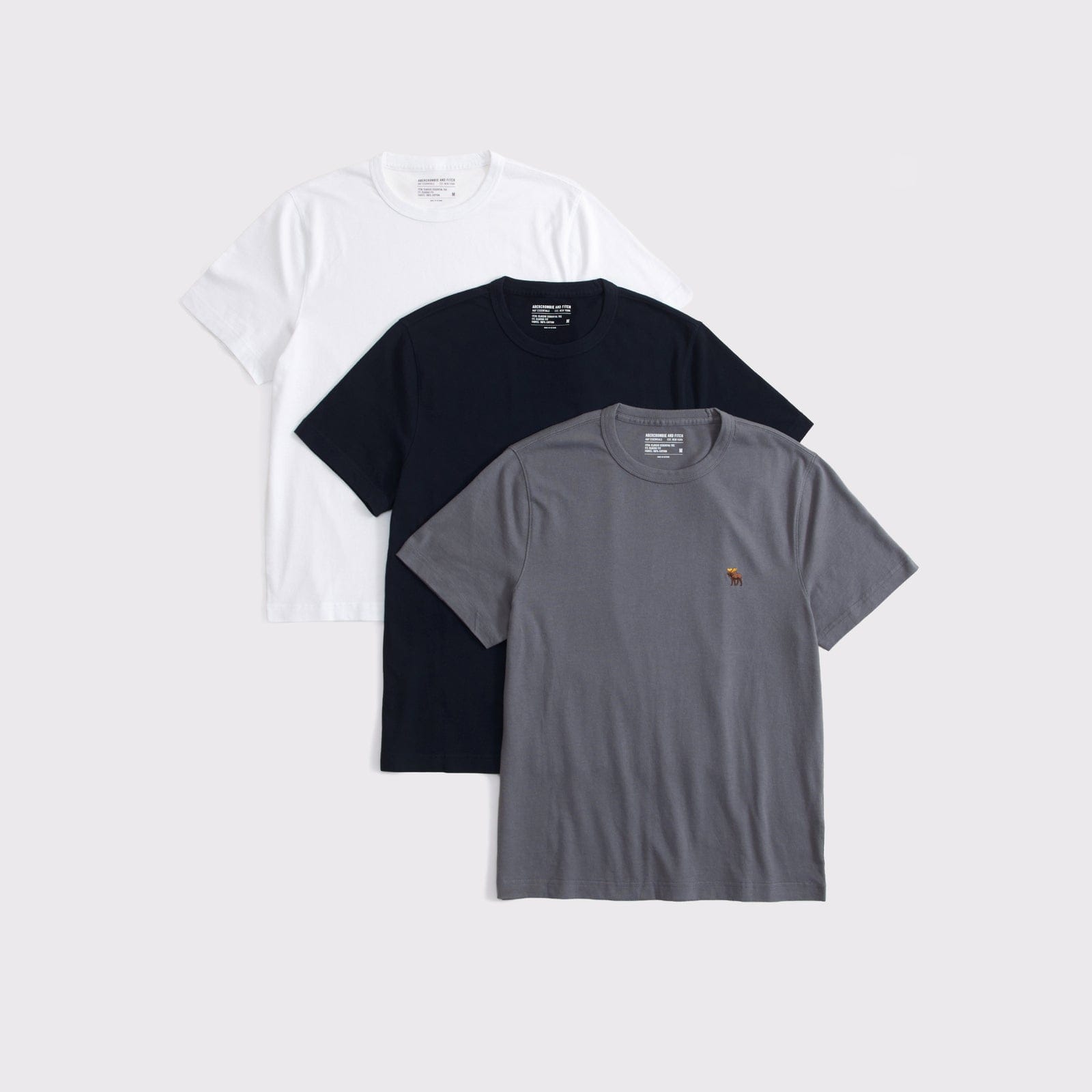 Abercrombie 3-Pack Classic Essential Icon Tees