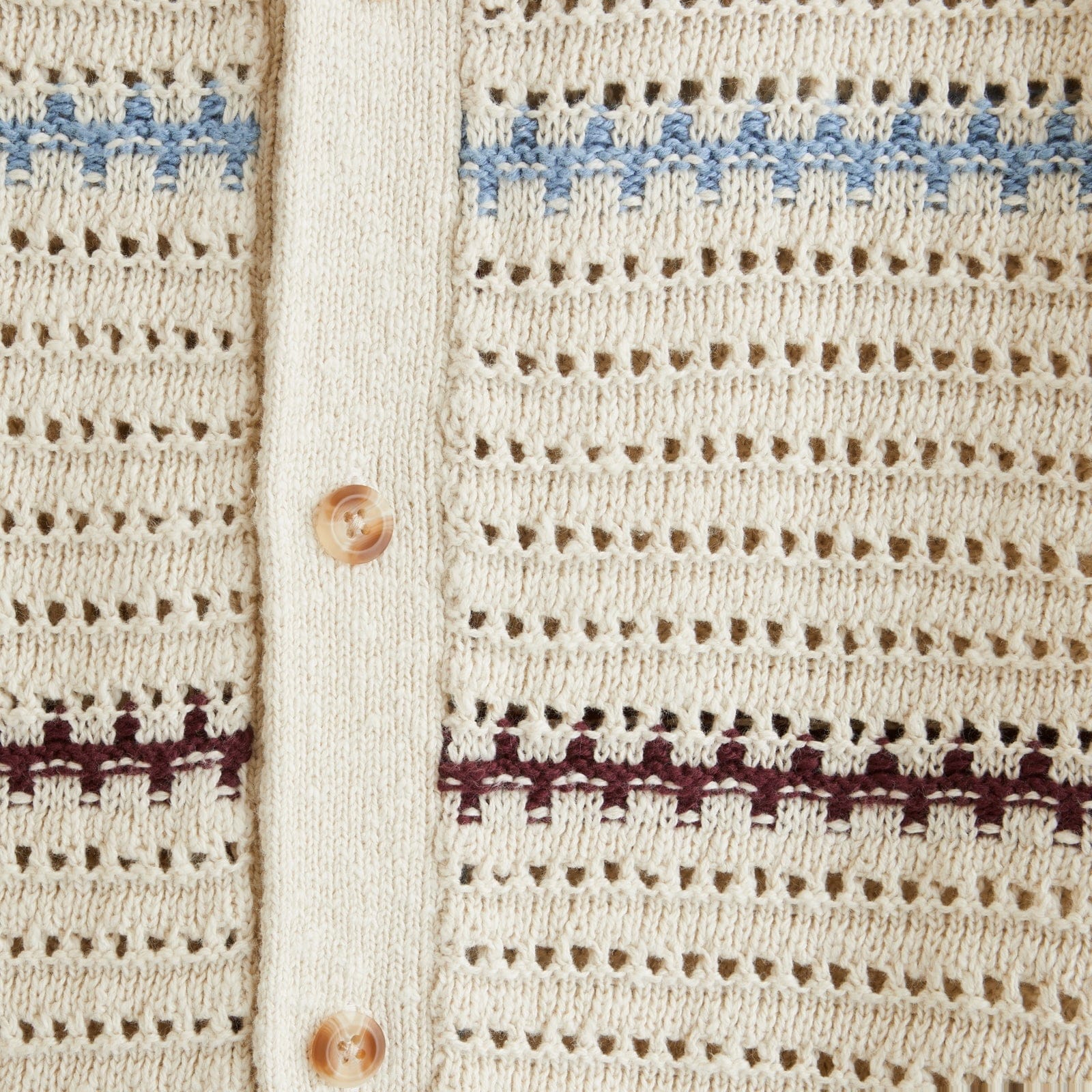 Abercrombie 100% Cotton Crochet-Style Button-Up Shirt