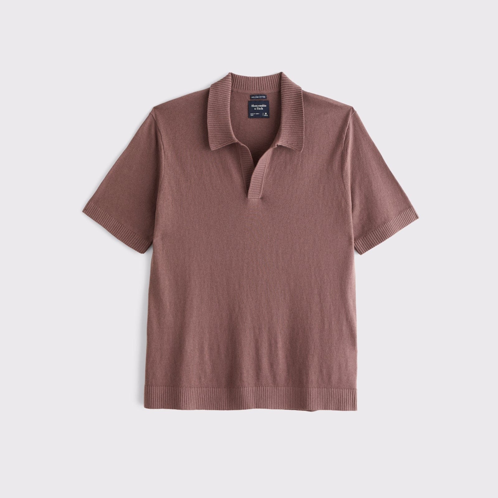 Abercrombie 100% Cotton Johnny Collar Sweater Polo