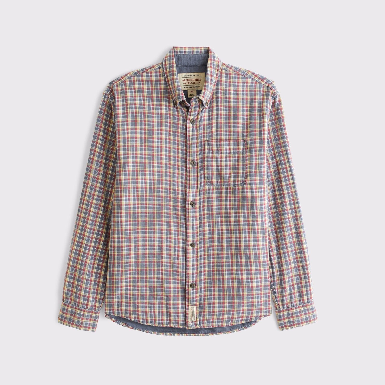 Abercrombie Double Cloth Plaid Shirt