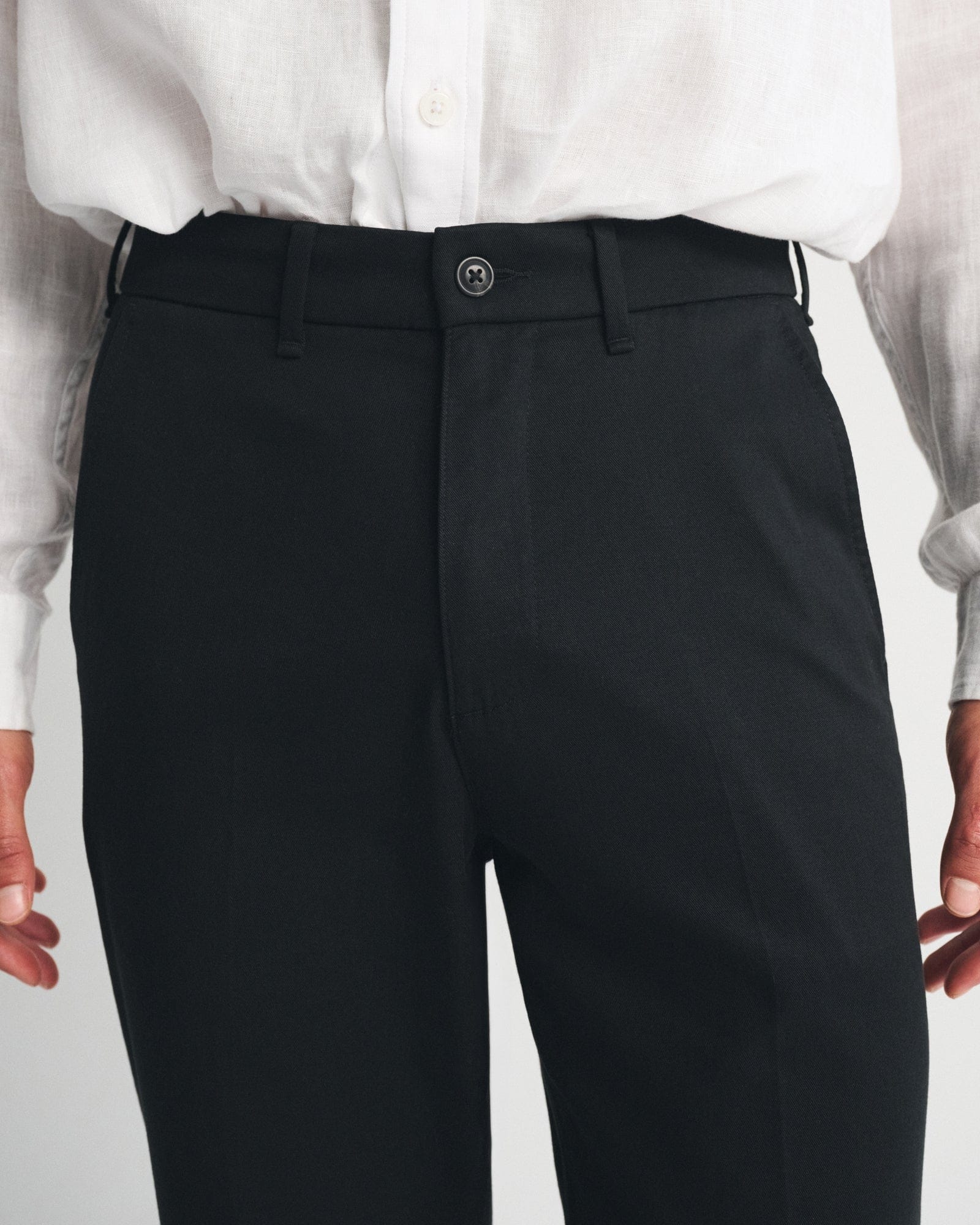 Abercrombie Cotton-Blend Relaxed Straight Trouser