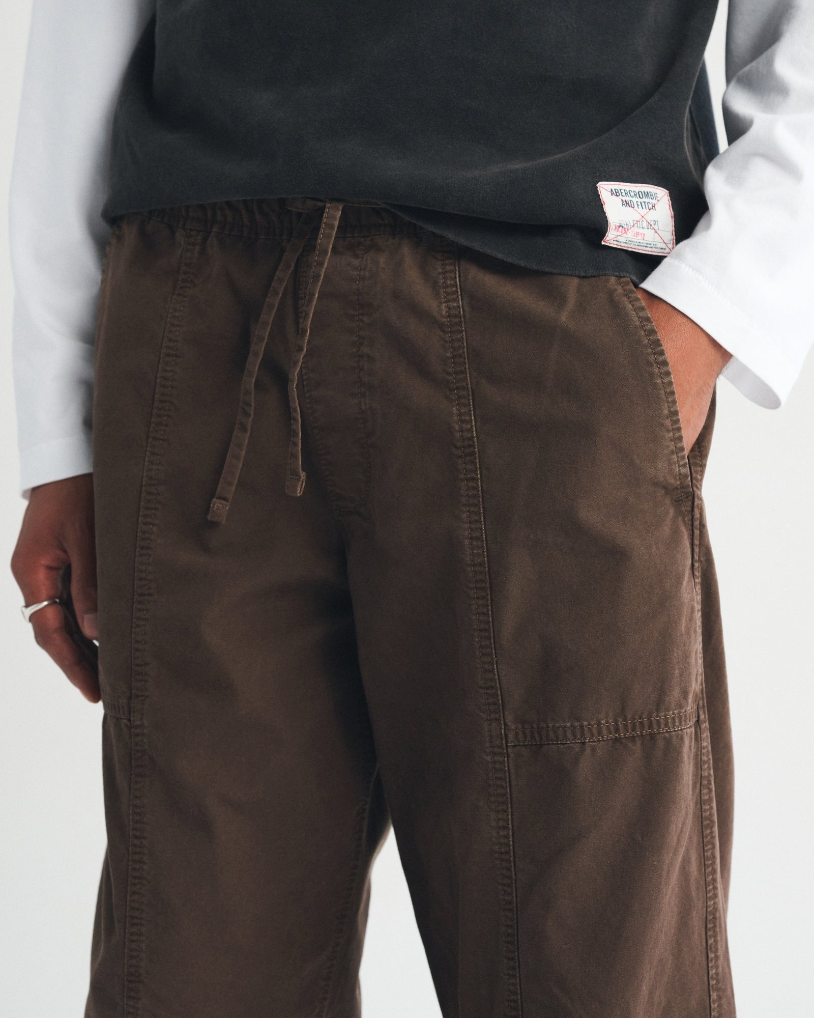 Abercrombie 100% Cotton Pull-On Barrel Pant