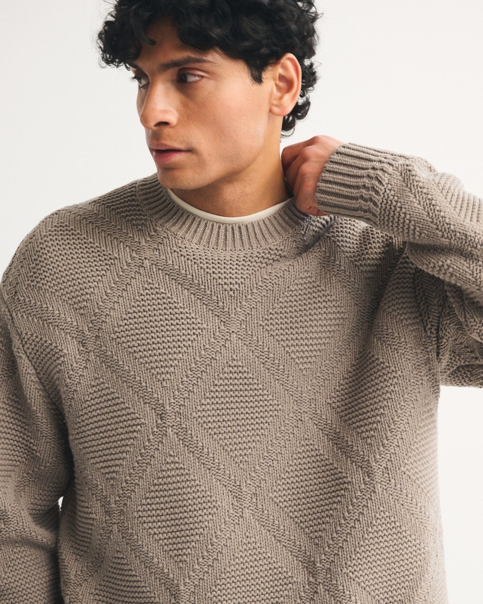 Abercrombie Diamond Stitch Crew Sweater