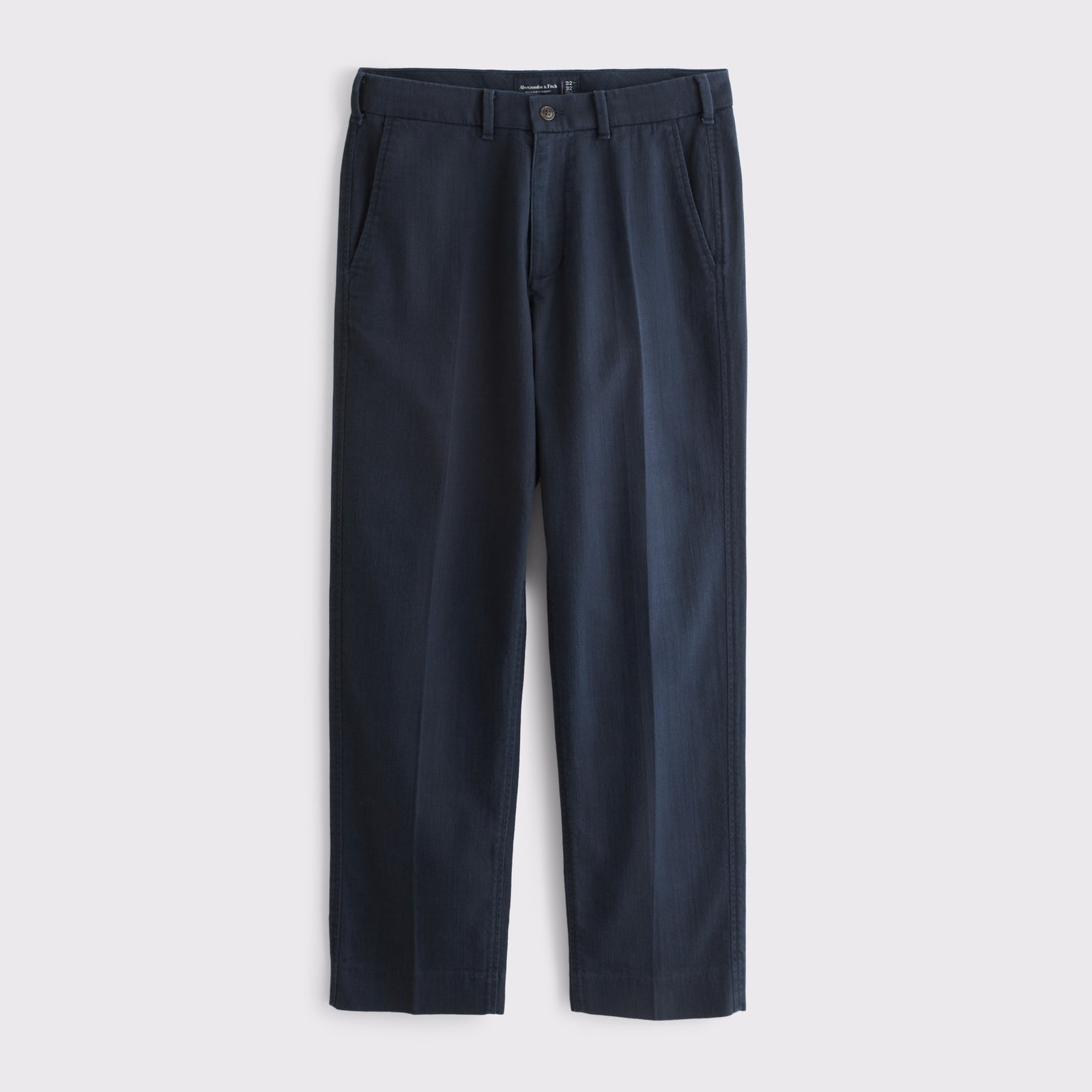 Abercrombie 100% Cotton Relaxed Straight Trouser
