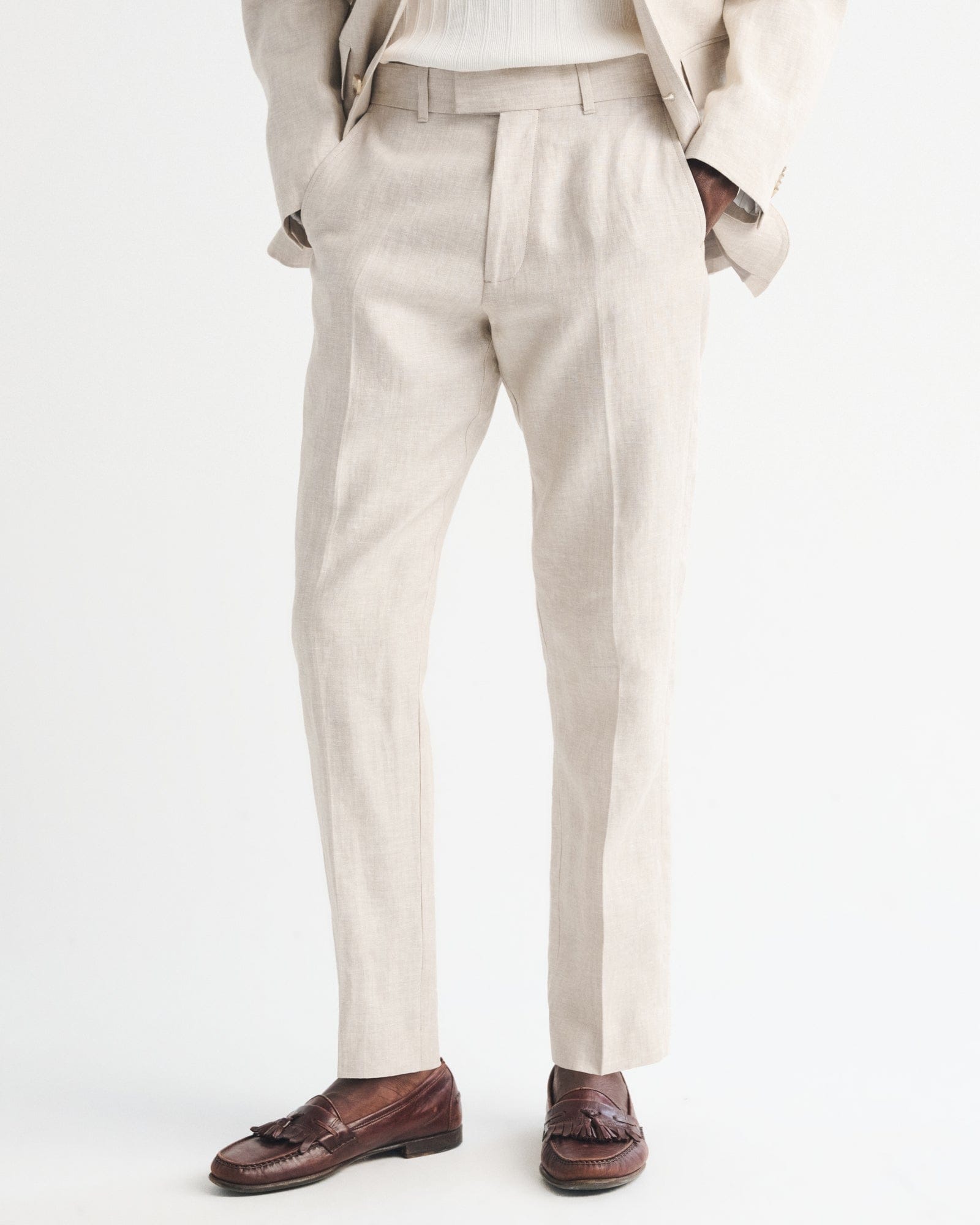Abercrombie the A&F Collins Slim 100% Linen Suit Pant
