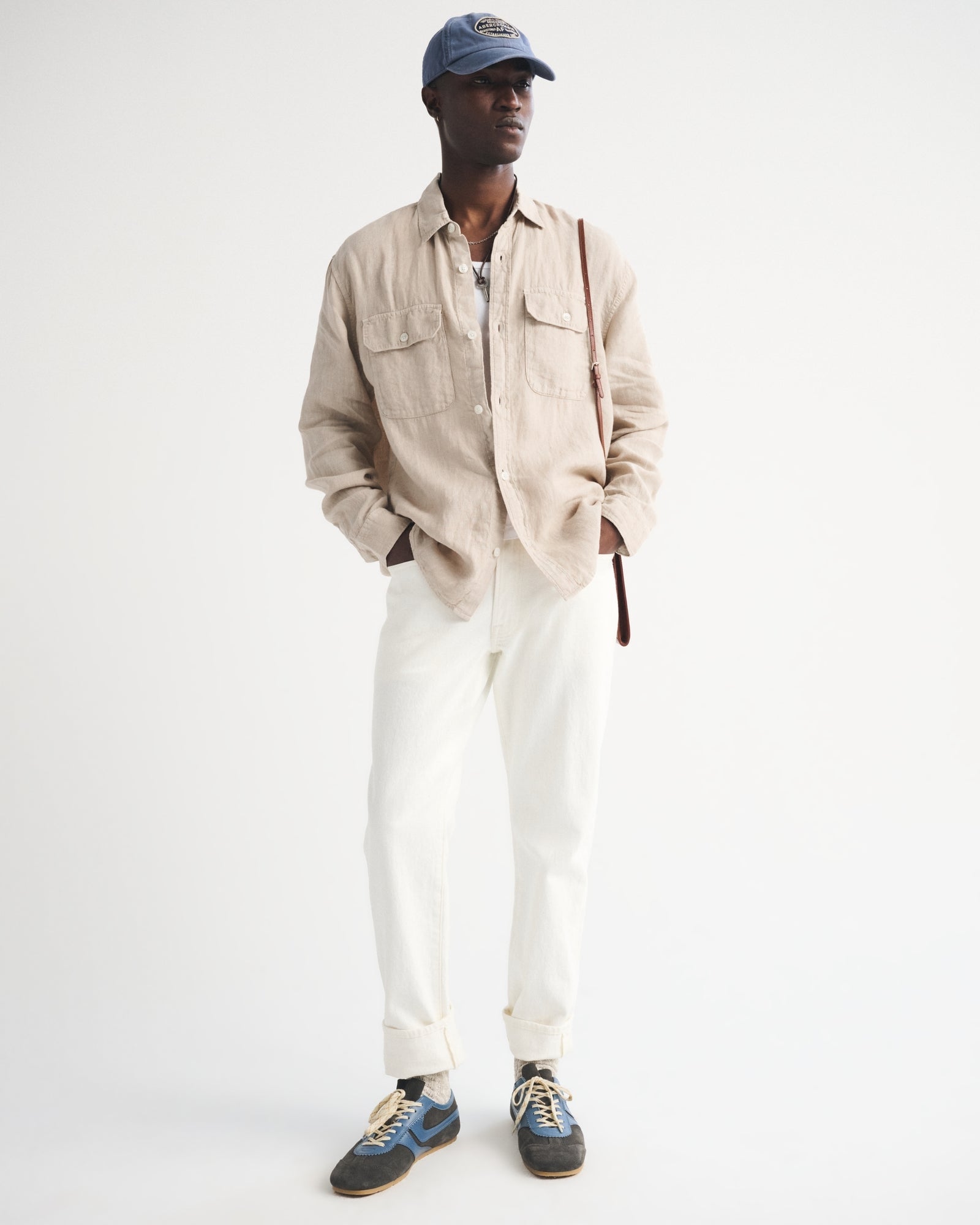 Abercrombie 100% Linen 2-Pocket Shirt