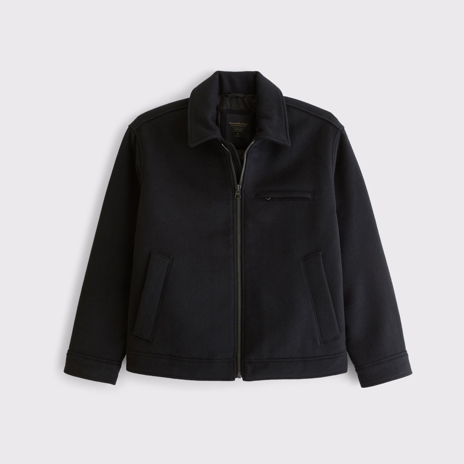 Abercrombie Wool-Blend Zip Jacket