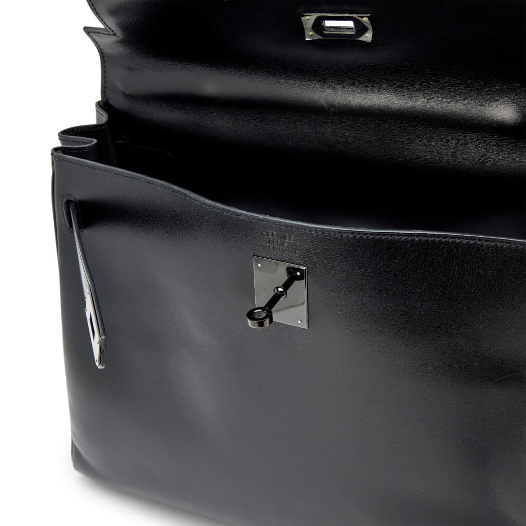 Limited Edition Black Box Calf So Black Retourne Kelly 35 Black PVD Hardware, 2010