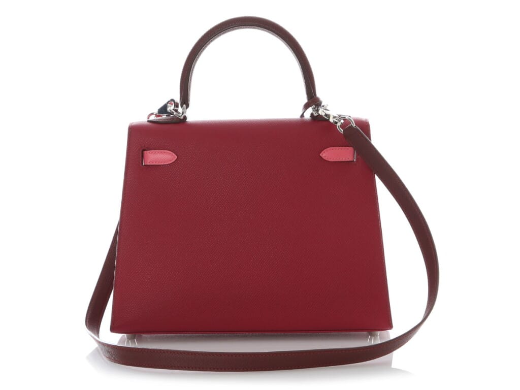 Rubis, Rouge H and Rose Azalee Tri-color Epsom Sellier Kelly 25 Palladium Hardware, 2023