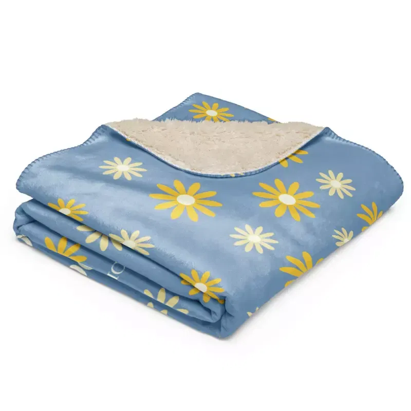 Gilmore Girls I Love You A Thousand Yellow Daisies Sherpa Blanket