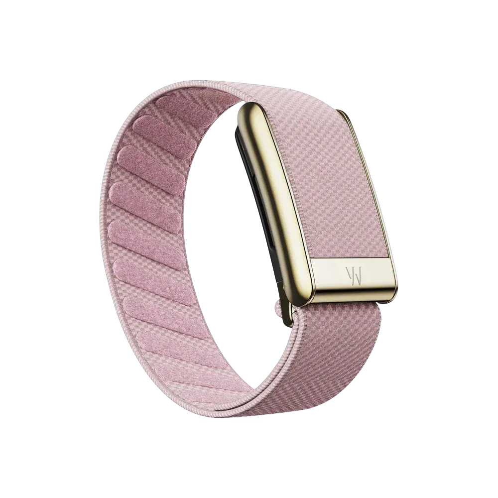Whoop 5.0 Peak / MG Life Superknit Luxe Blush with Gold Band (12 Month Subscription Included)