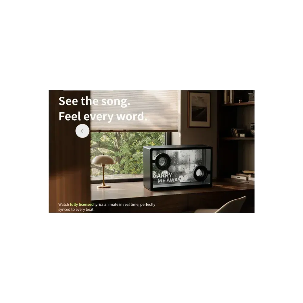 MorningBlues Lyric SonicGlass A1 Speaker