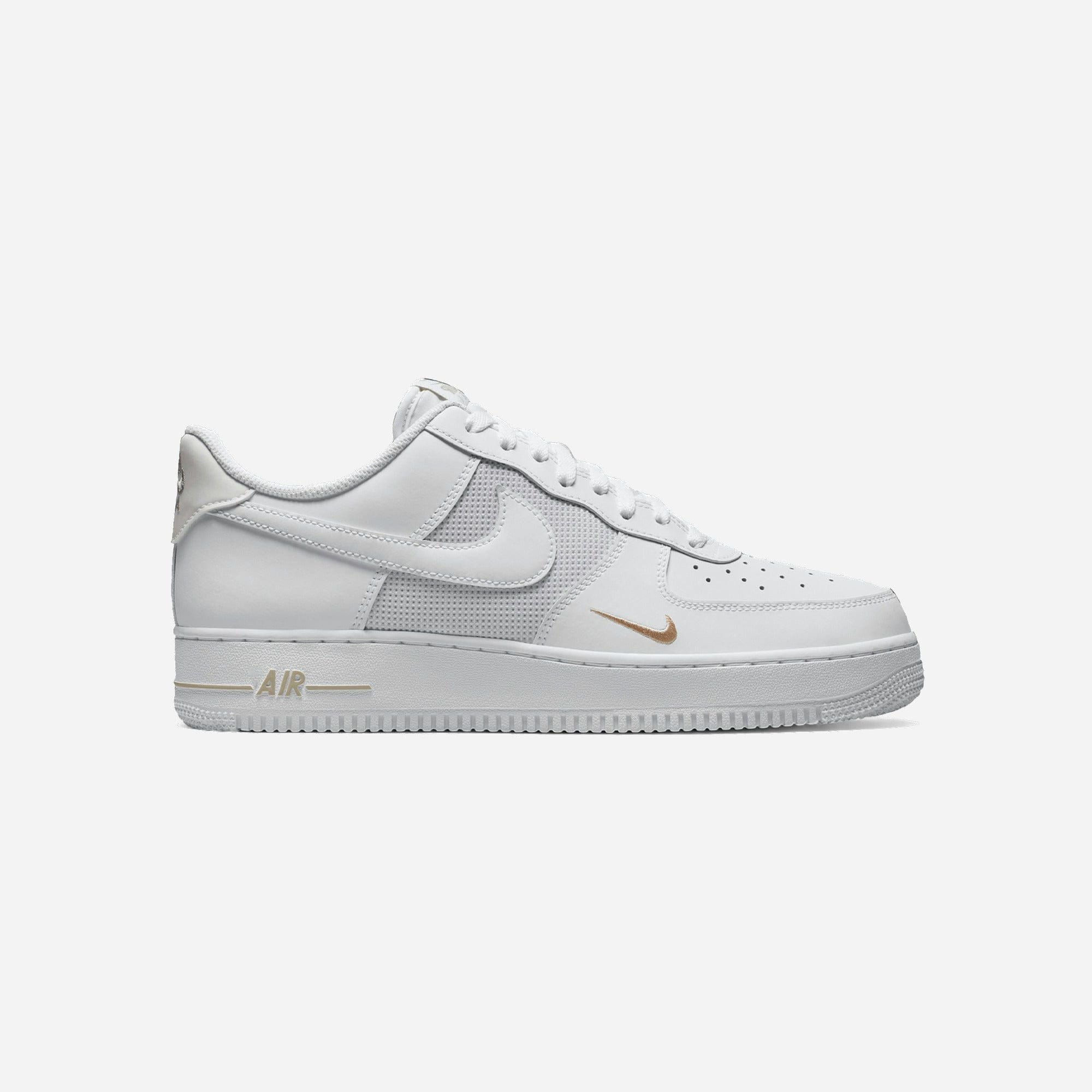 Nike Air Force 1 Low White Desert Khaki Mini Swoosh