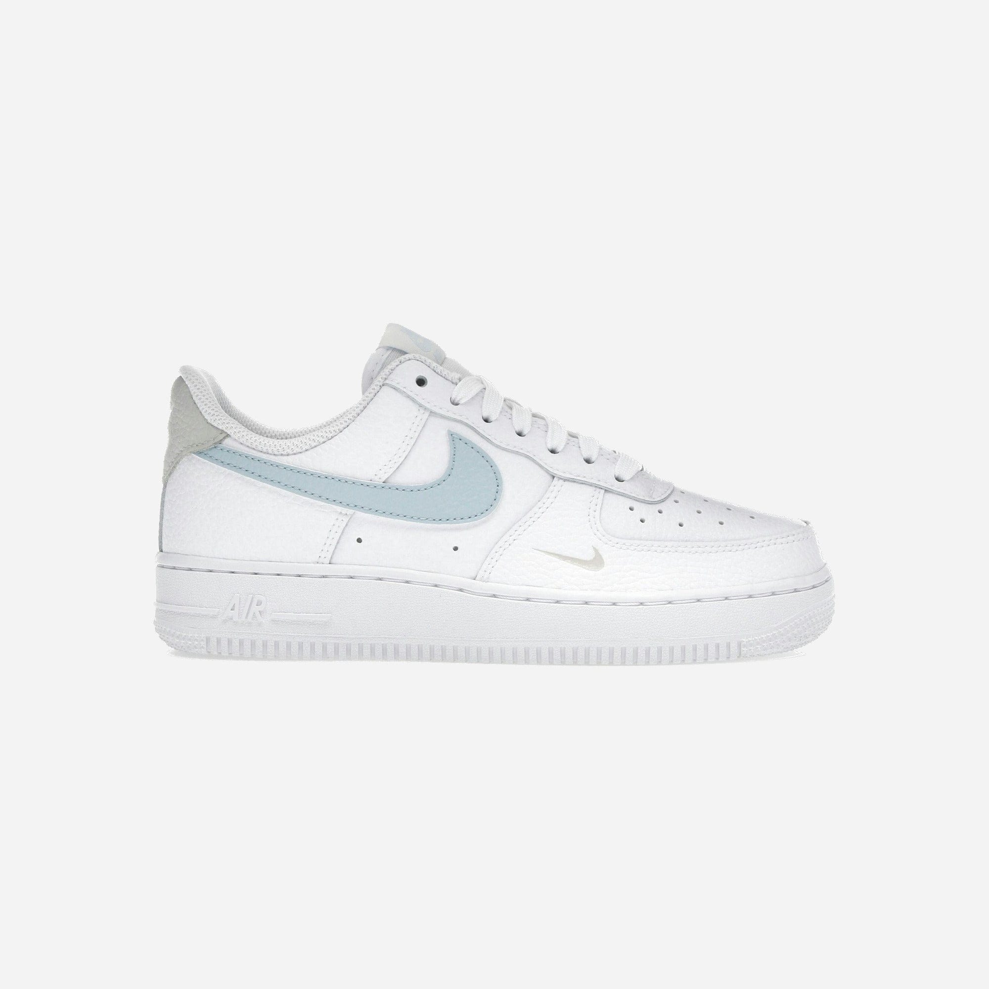 Nike Air Force 1 Low White Light Armory Blue Mini Swoosh WMNS