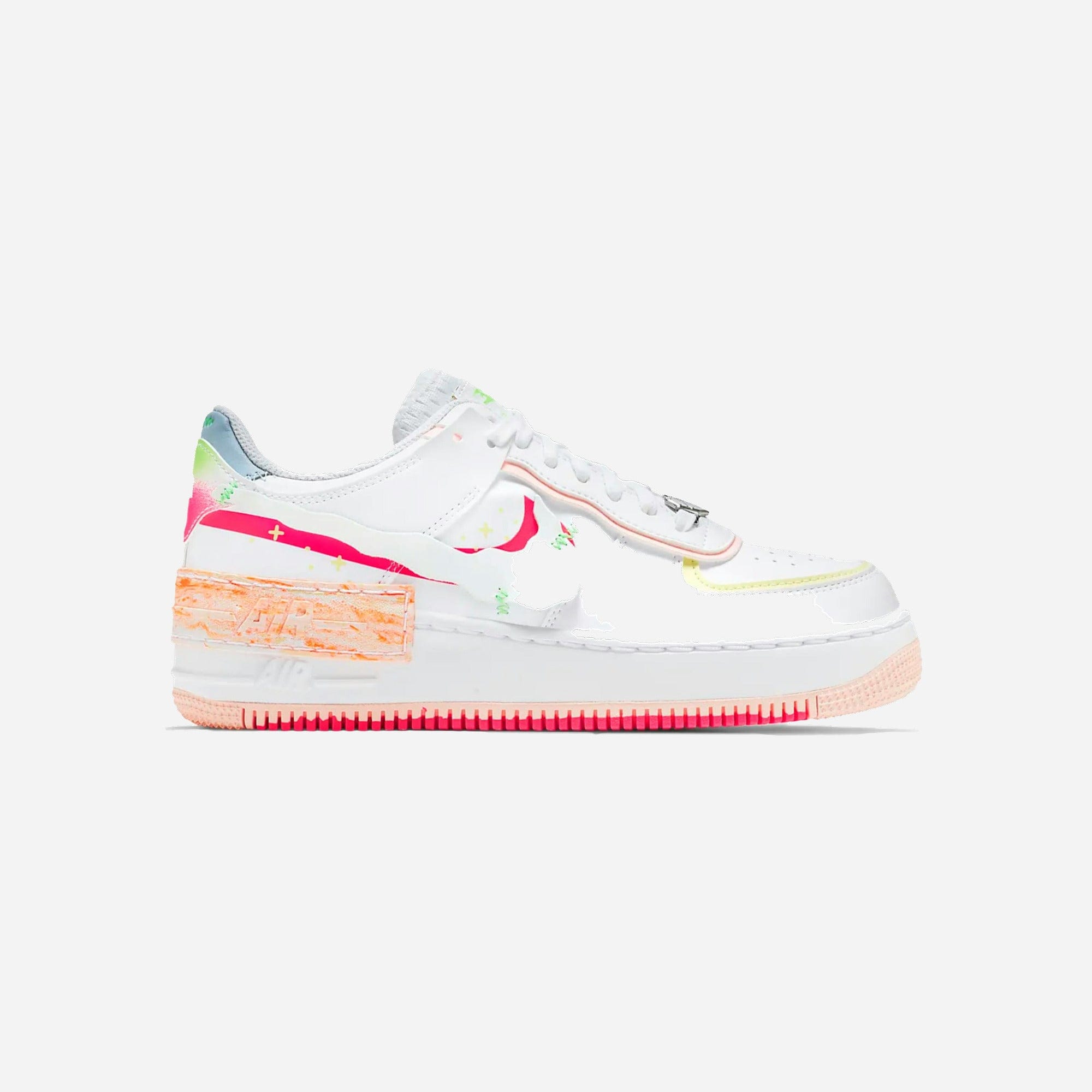 Nike Air Force 1 Low Shadow White Pink Orange WMNS
