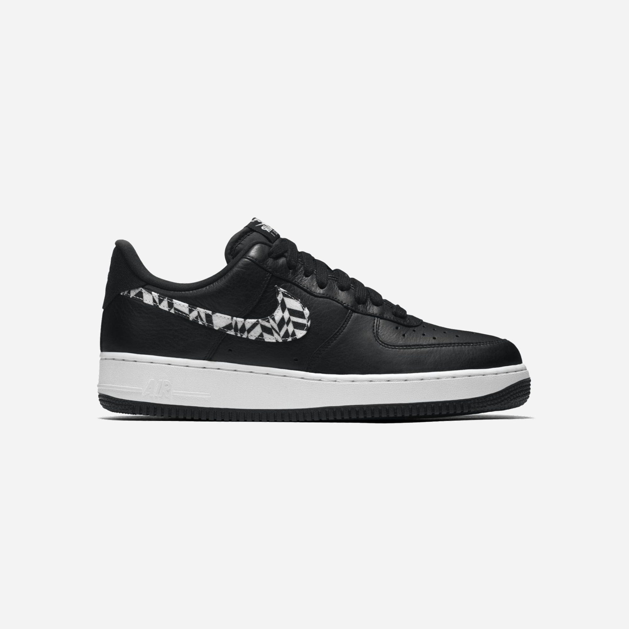 Nike Air Force 1 Low Black Pattern Swoosh
