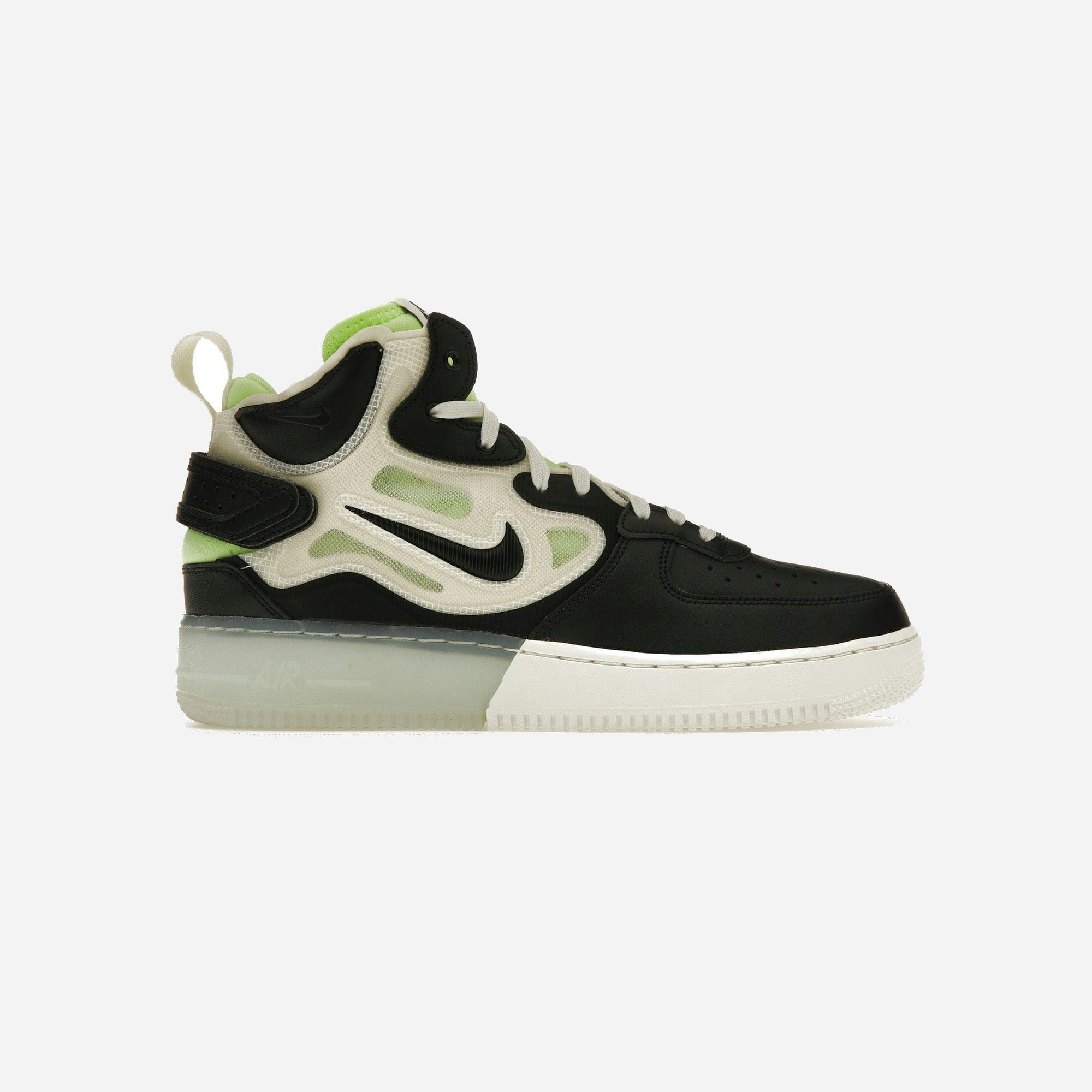 Nike Air Force 1 React Mid Black Sail Ghost Green