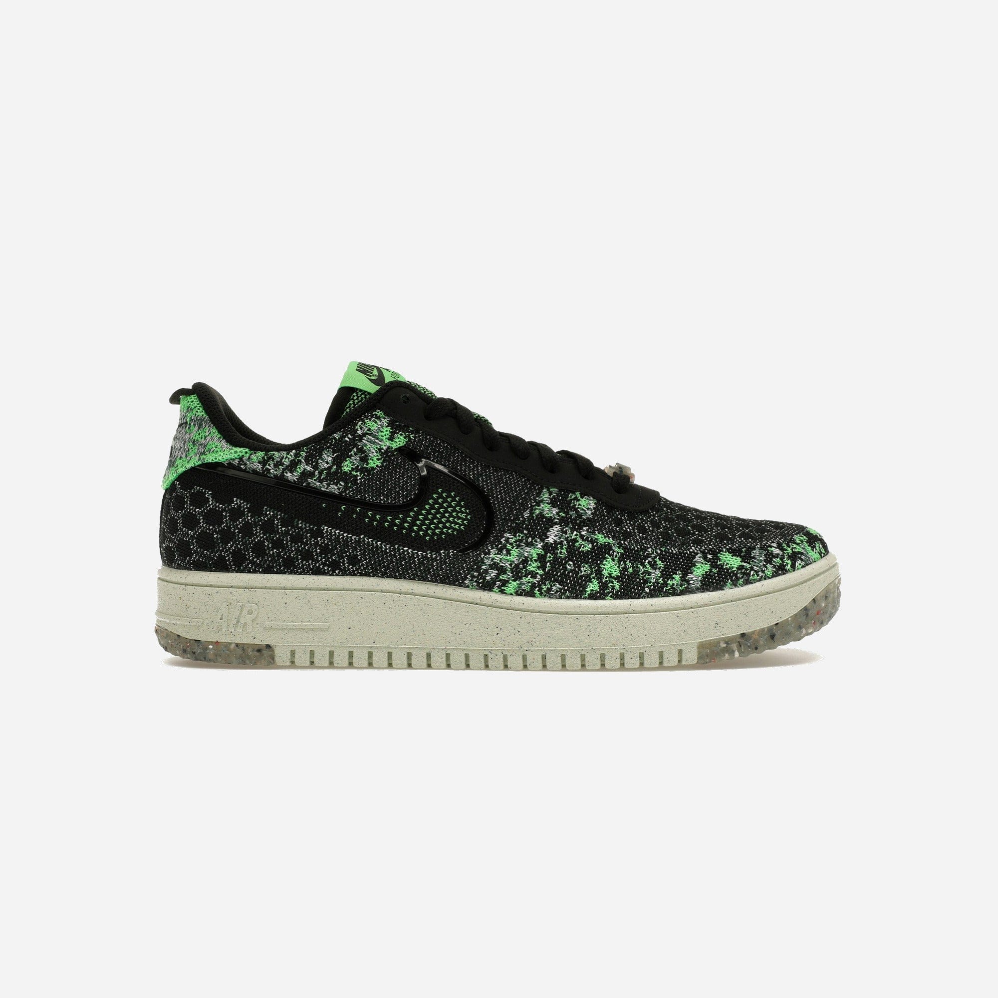 Nike Air Force 1 Low Crater Flyknit Black Volt