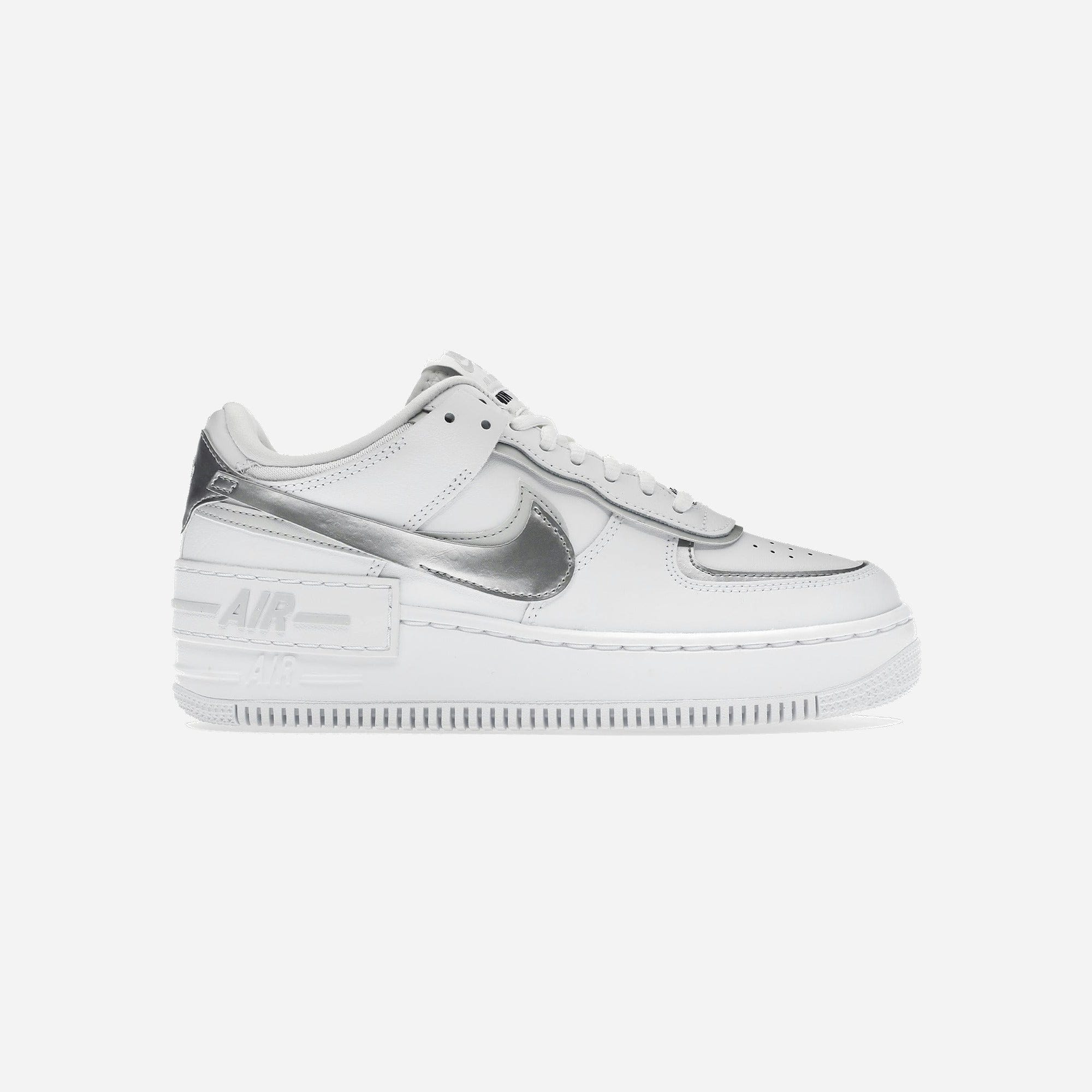 Nike Air Force 1 Low Shadow White Pure Platinum Metallic Silver WMNS