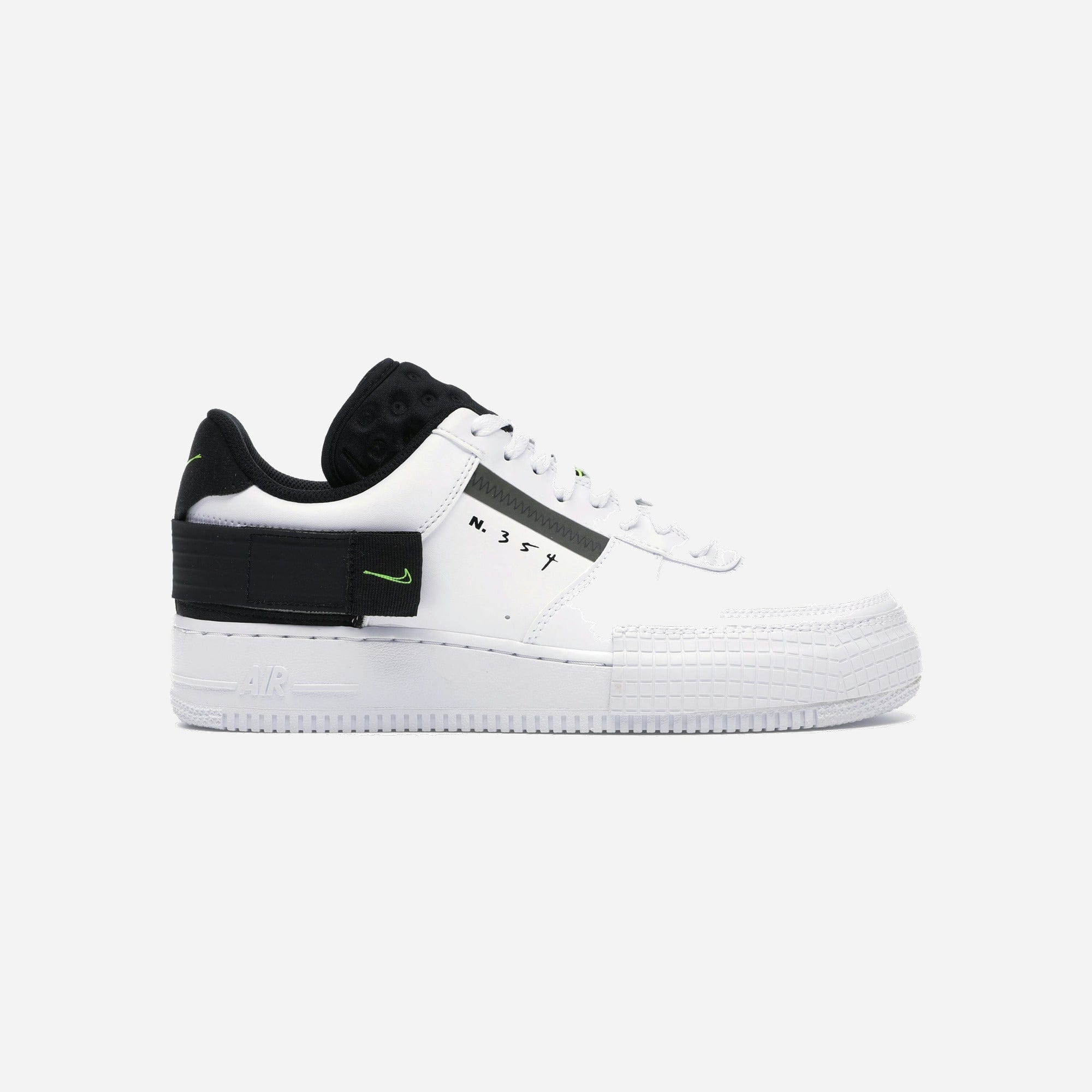 Nike Air Force 1 Type White Black Volt