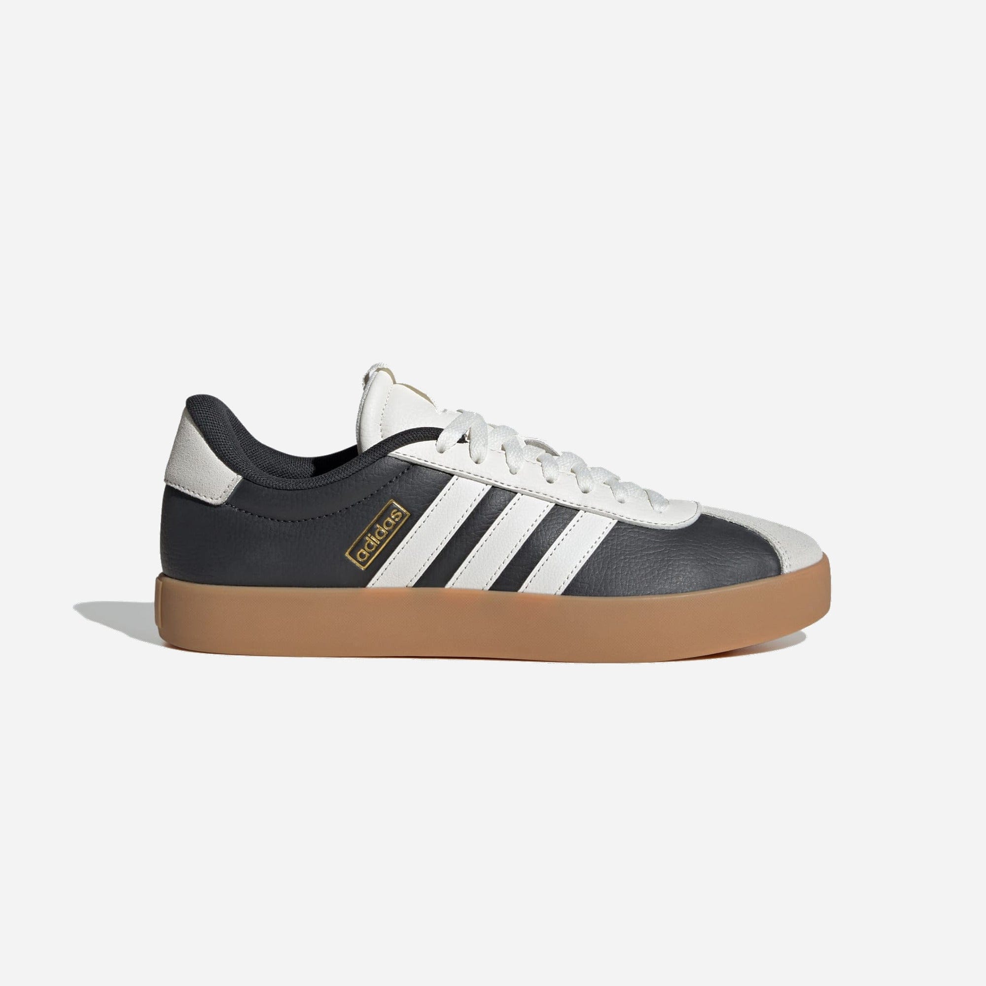 Adidas Vl Court 3.0 Black Core White Gold Metallic WMNS