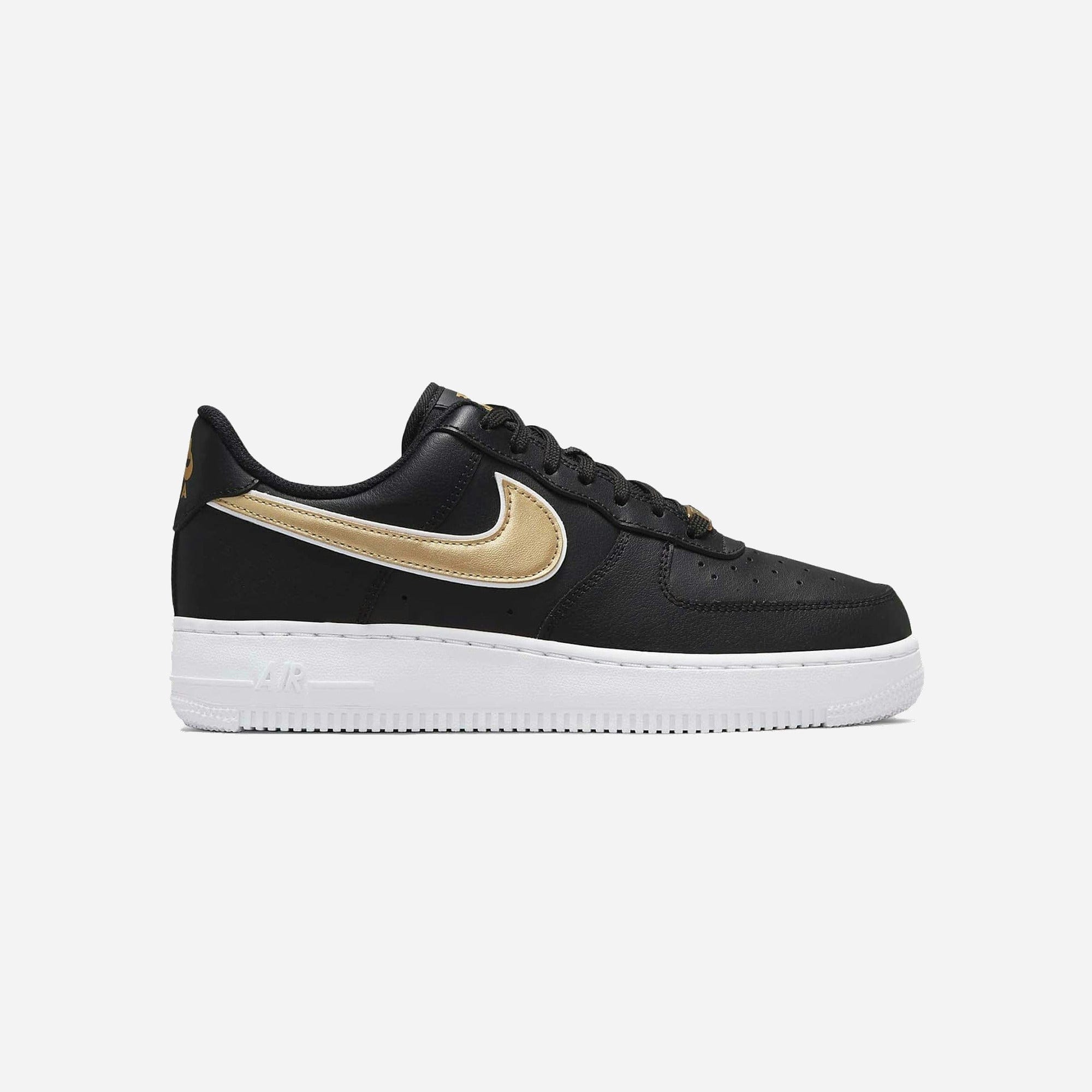 Nike Air Force 1 Low '07 Essential Black Metallic Gold WMNS