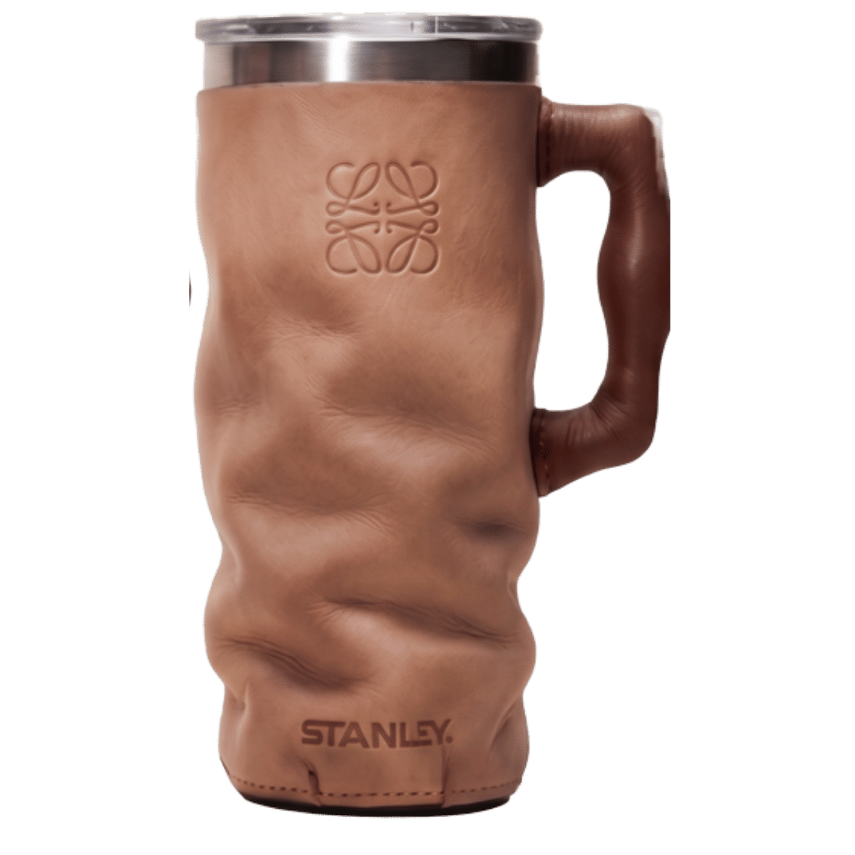 LOEWE x Stanley Faux Leather Print Quencher – 40oz Textured Graphic Stainless Steel Tumbler